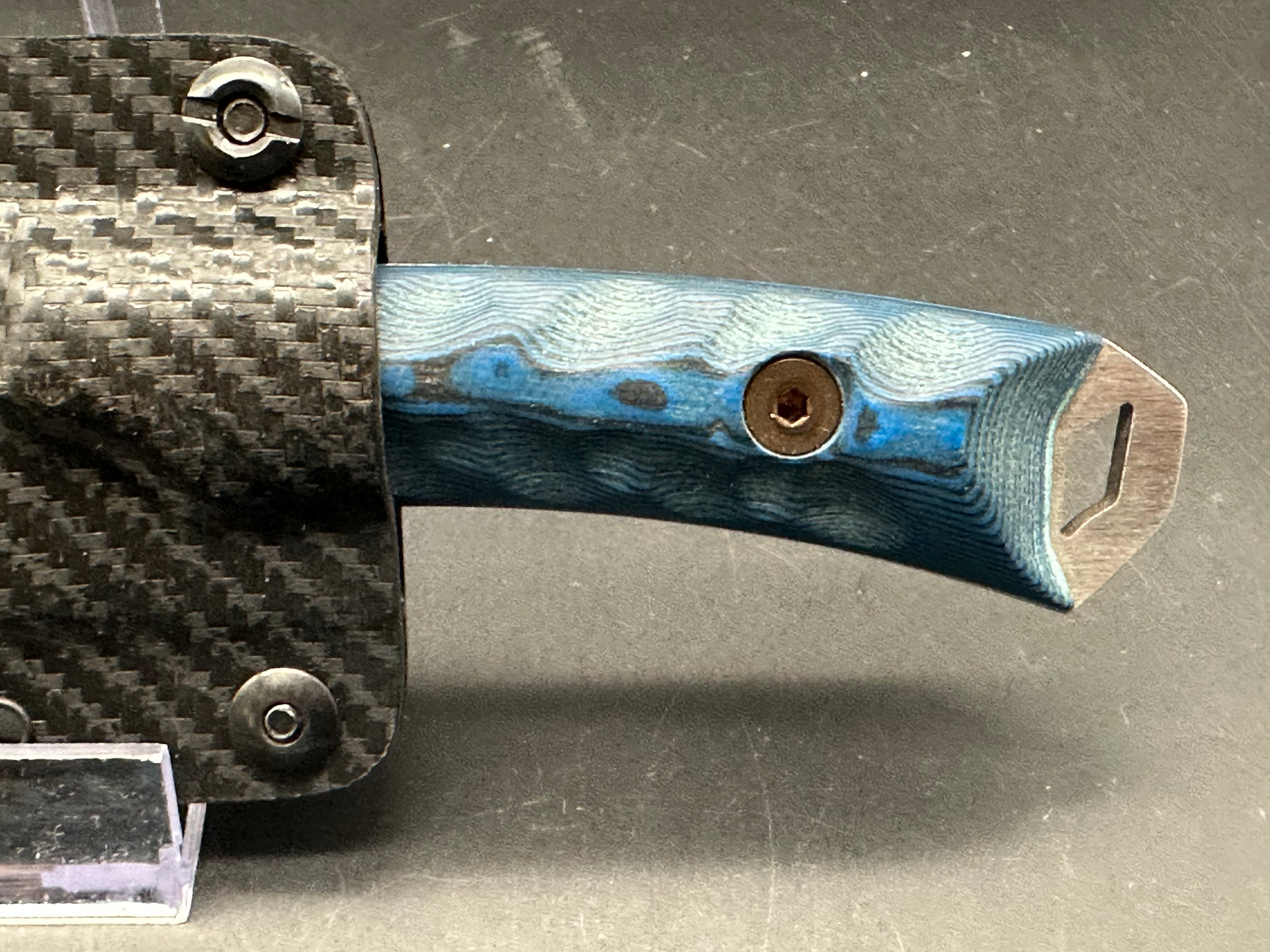 Dawson Knives Harvester blue G10 handle w/ Magnacut blade