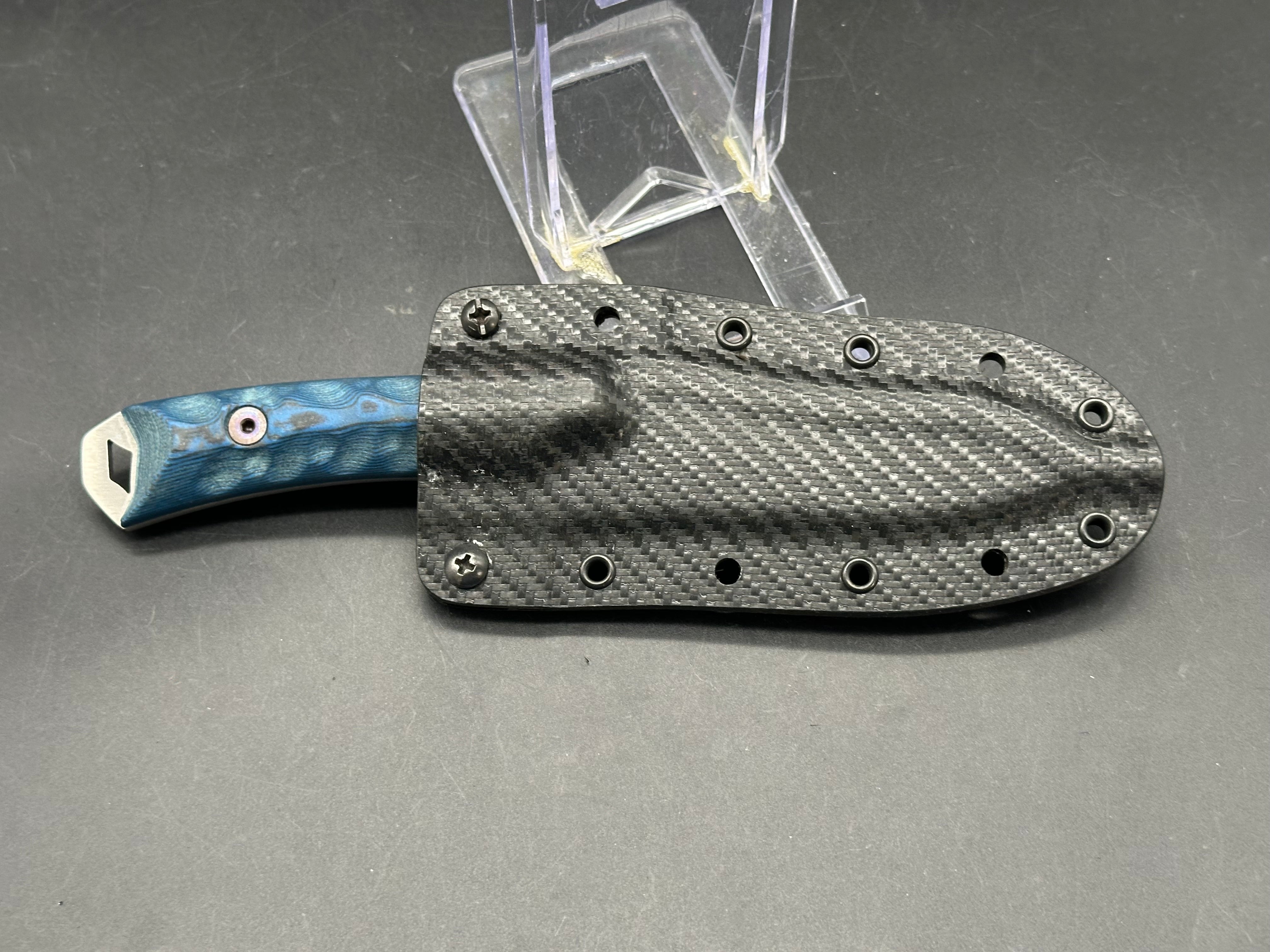 Dawson Knives Harvester blue G10 handle w/ Magnacut blade