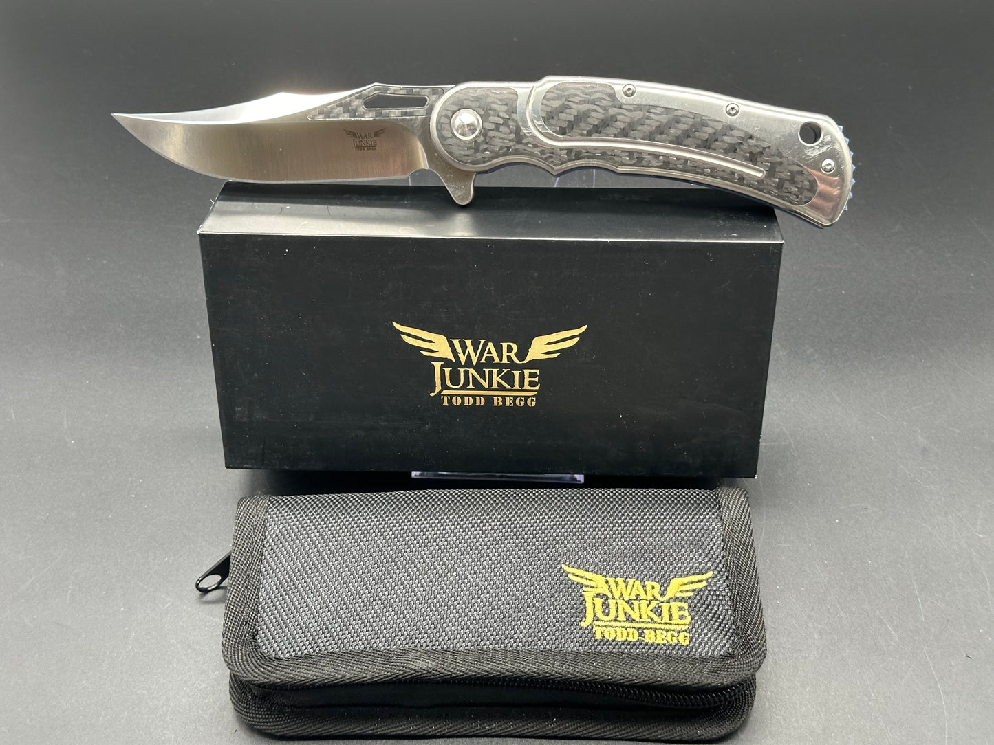 Todd Begg War Junkie Titanium, Carbon Fiber, S35VN