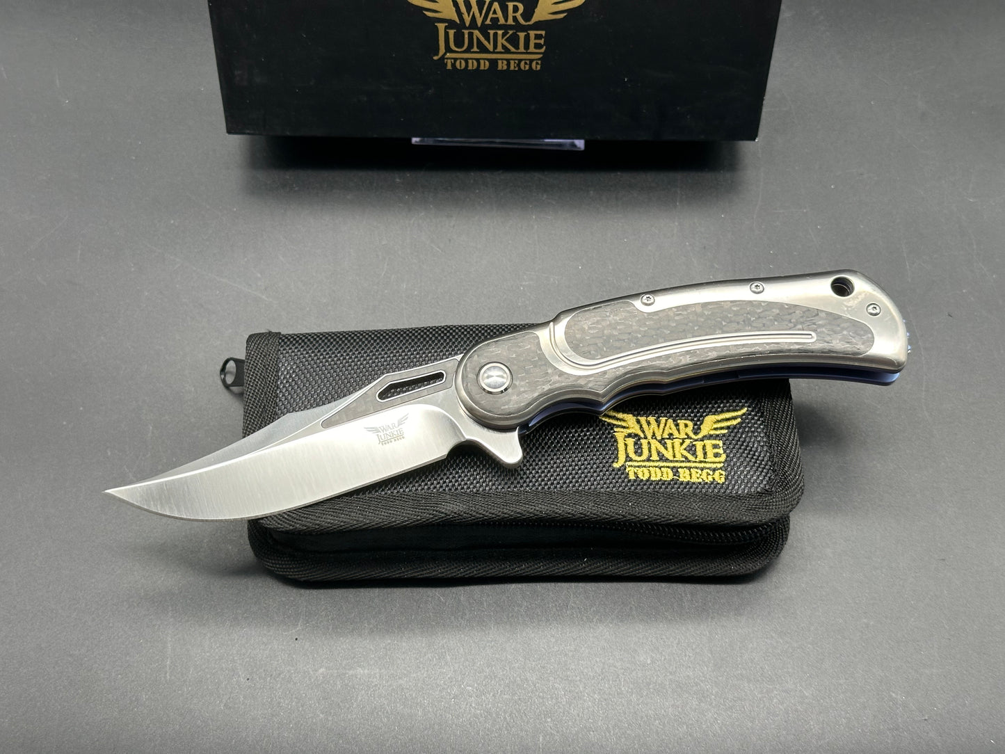 Todd Begg War Junkie Titanium, Carbon Fiber, S35VN