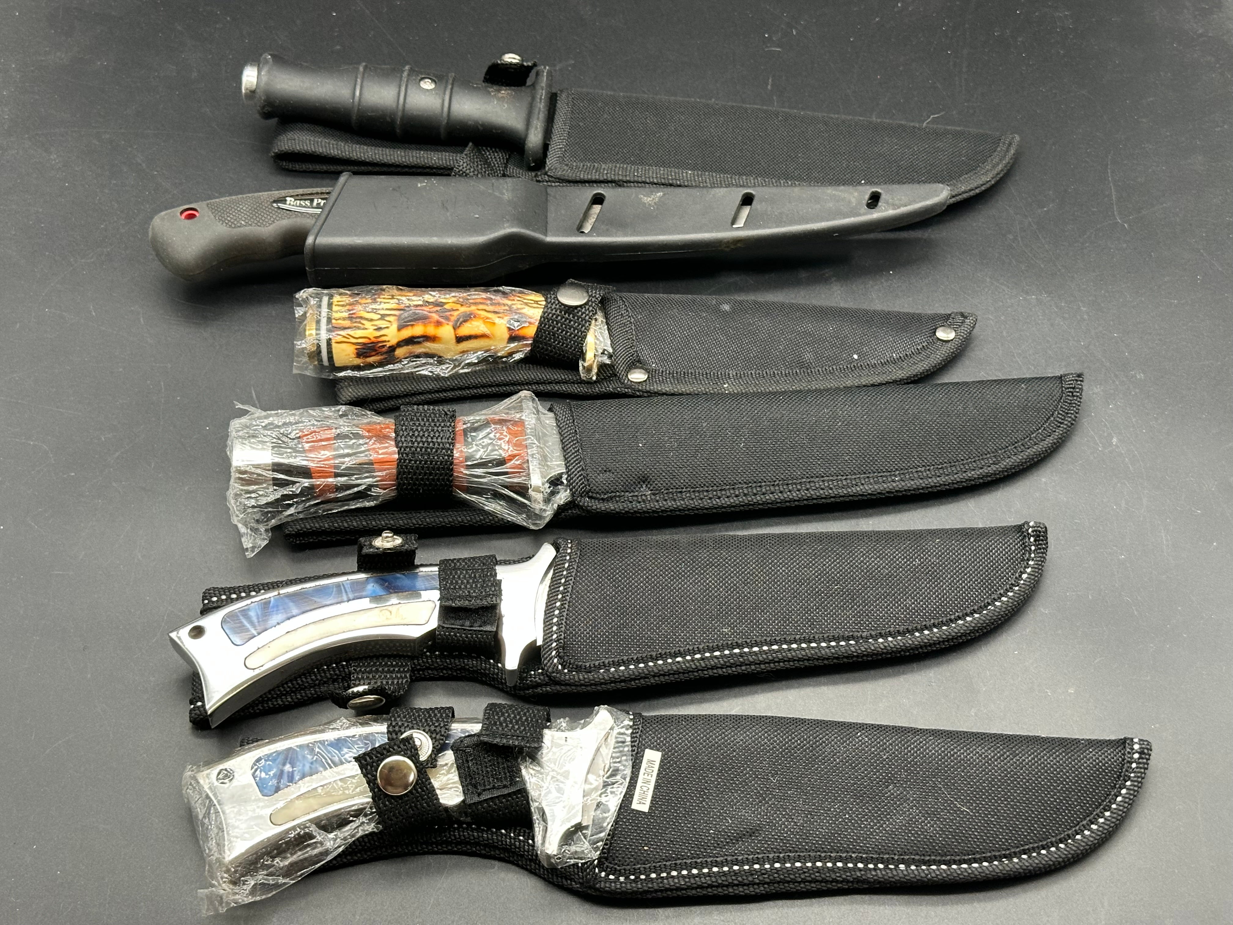 6 Knife Bundle various fixed blades
