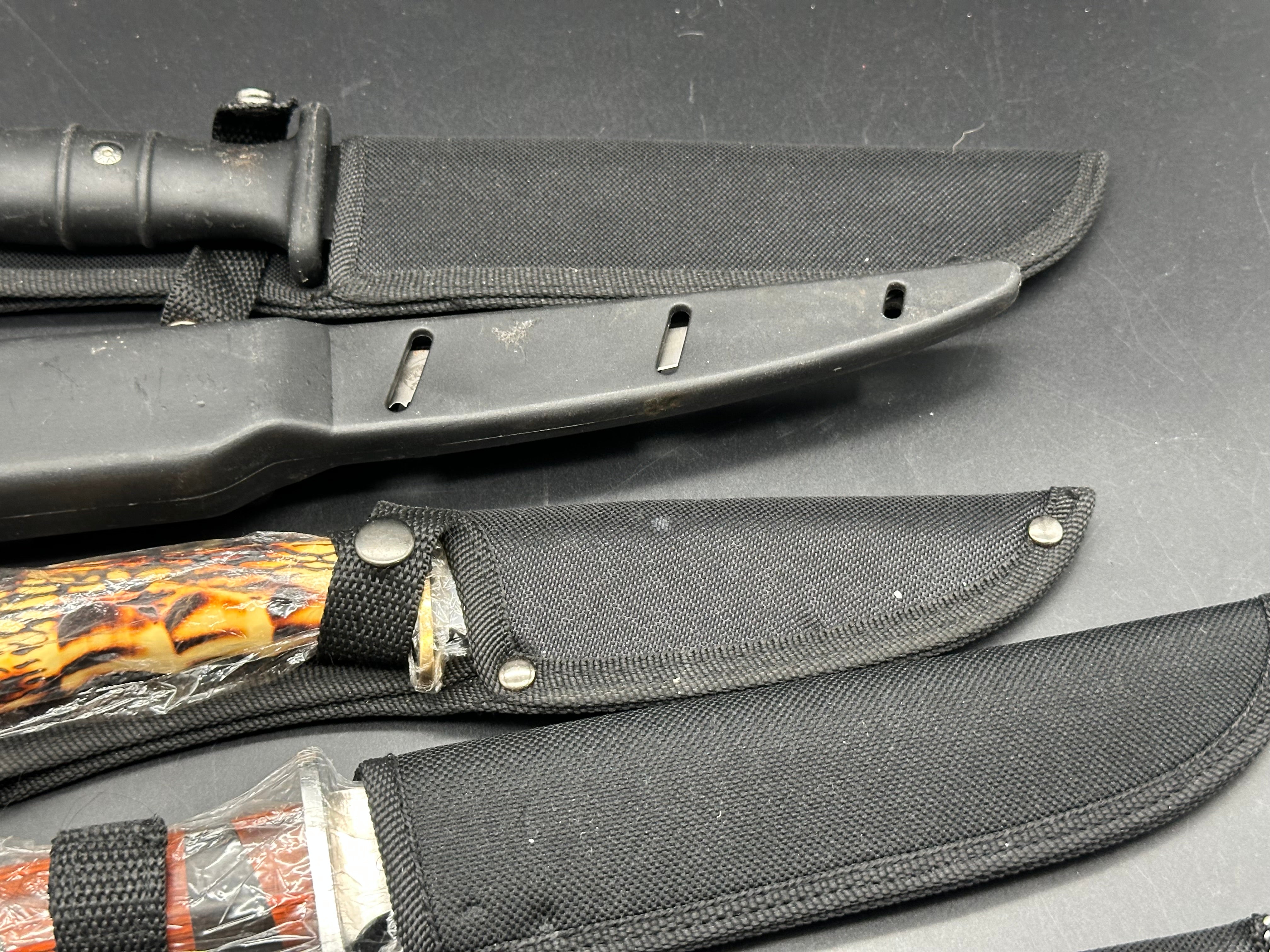 6 Knife Bundle various fixed blades