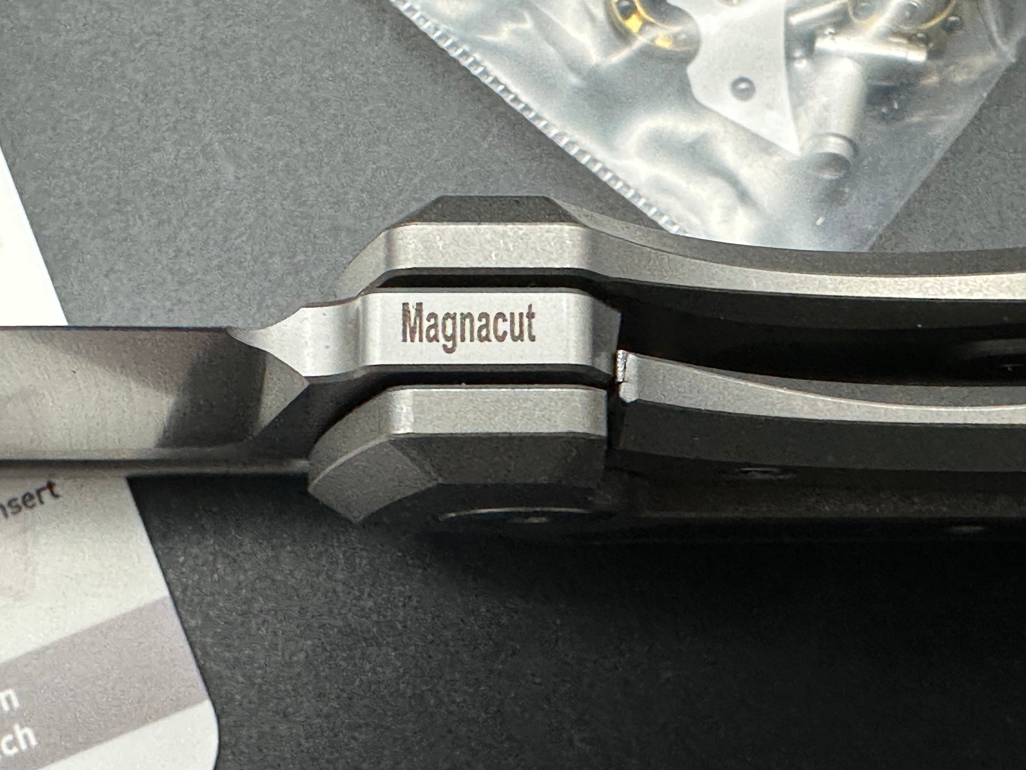 Griffin Company Scout F3.5, Belt Satin CPM Magnacut Blade, Stonewashed Ti Handles