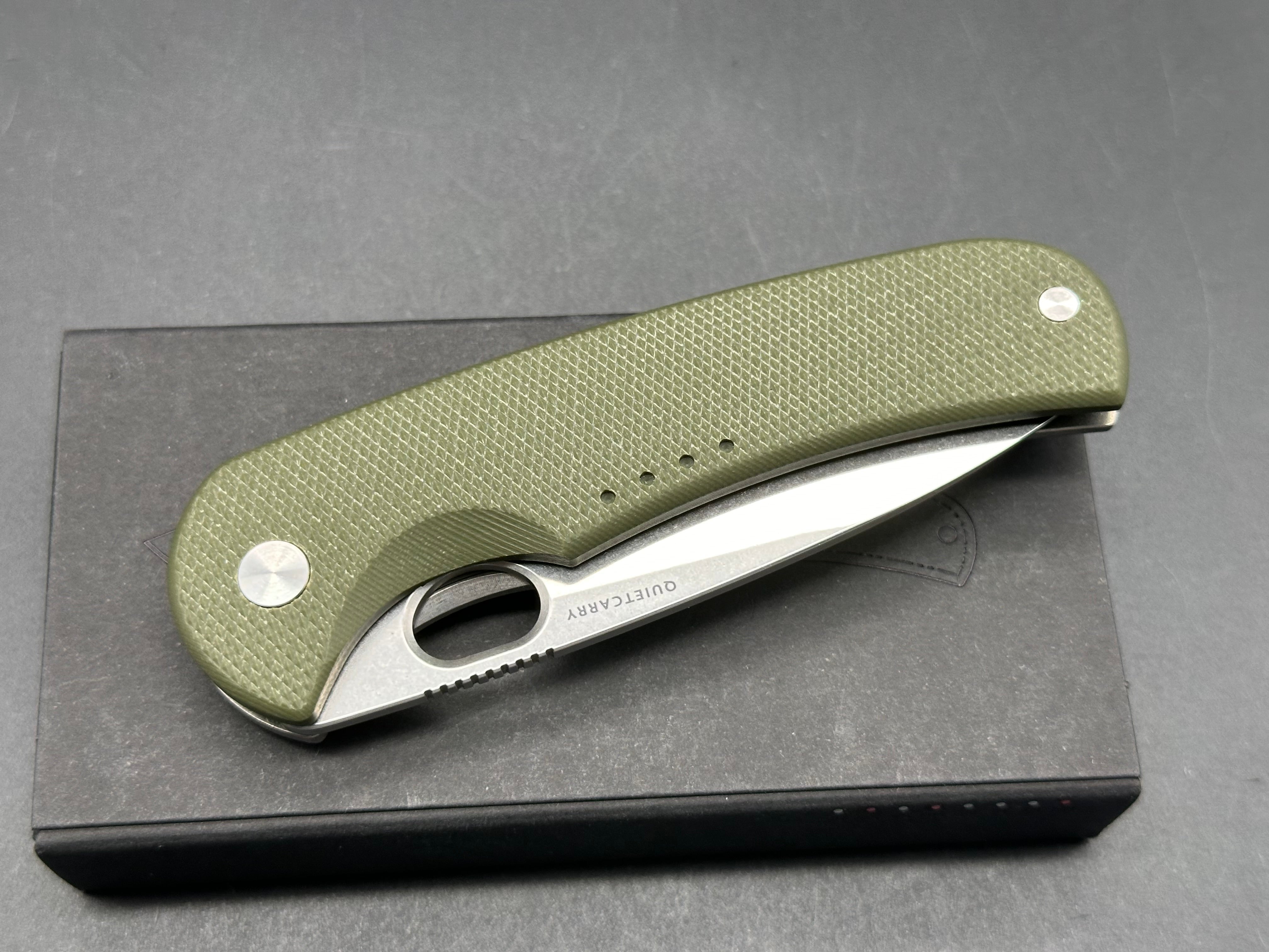 Quiet Carry The Drift LC Green Micarta LC200N