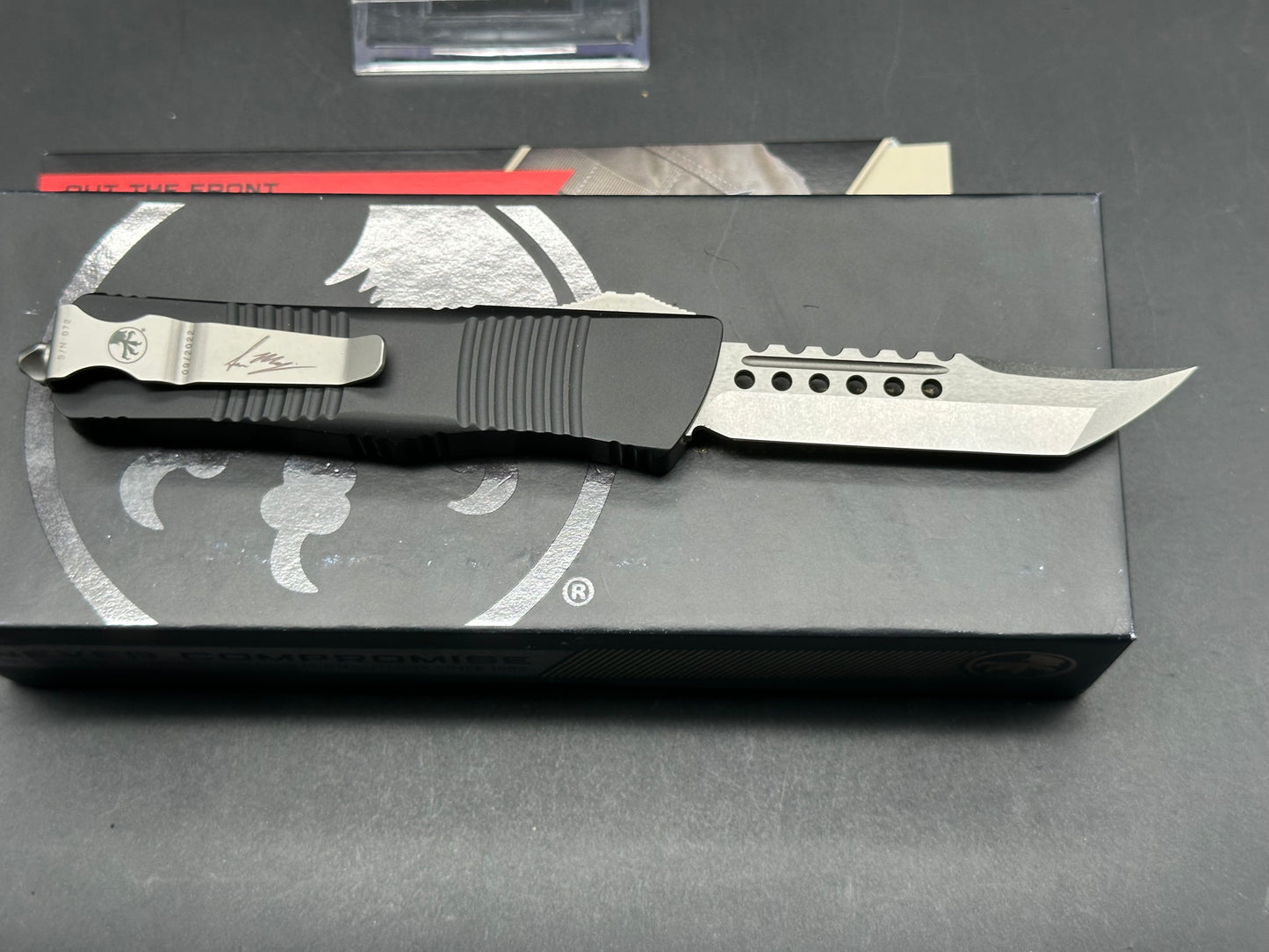 Microtech Troodon Hellhound Signature Series