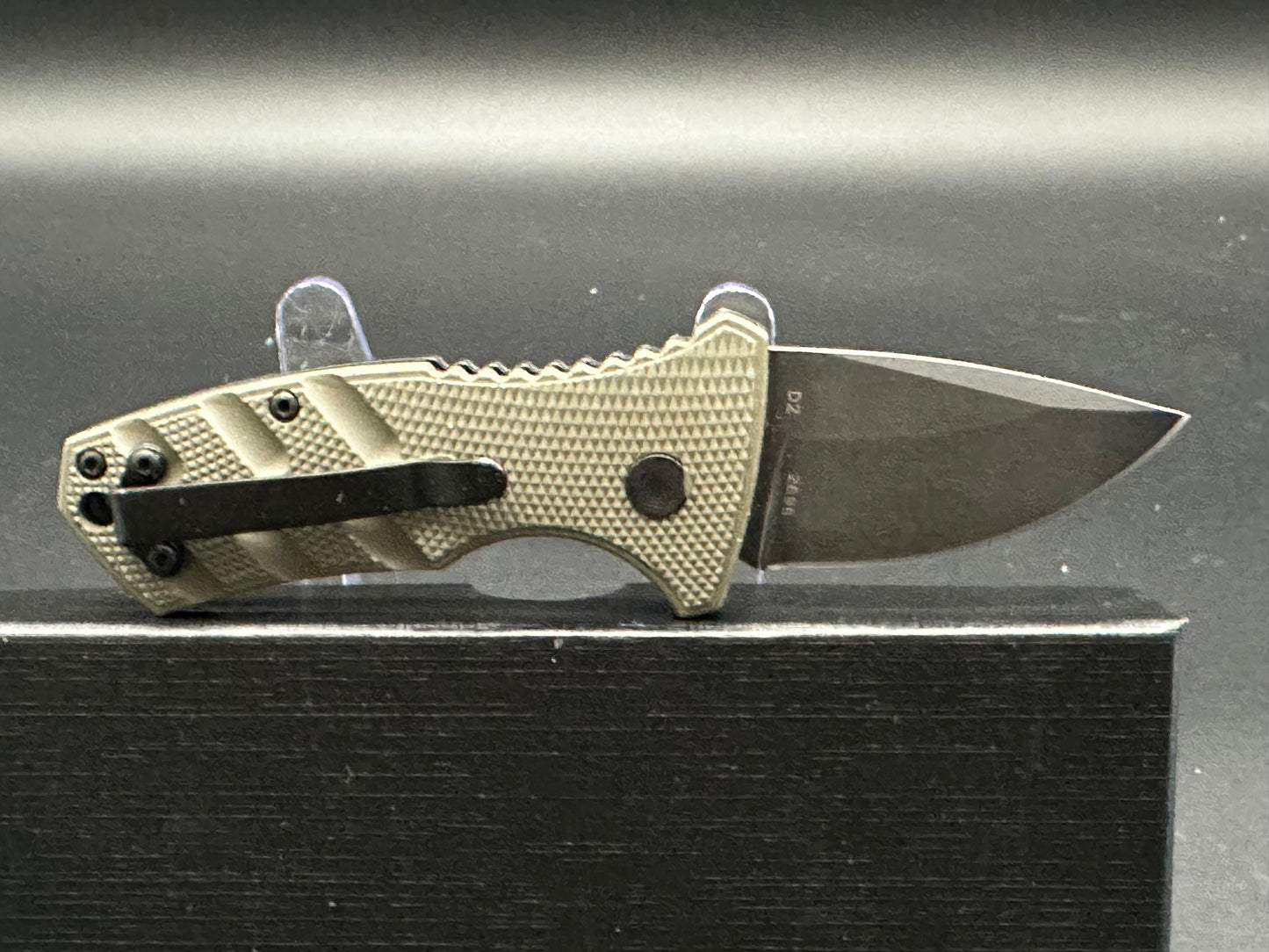 Boker Stubby Strike OD green aluminum