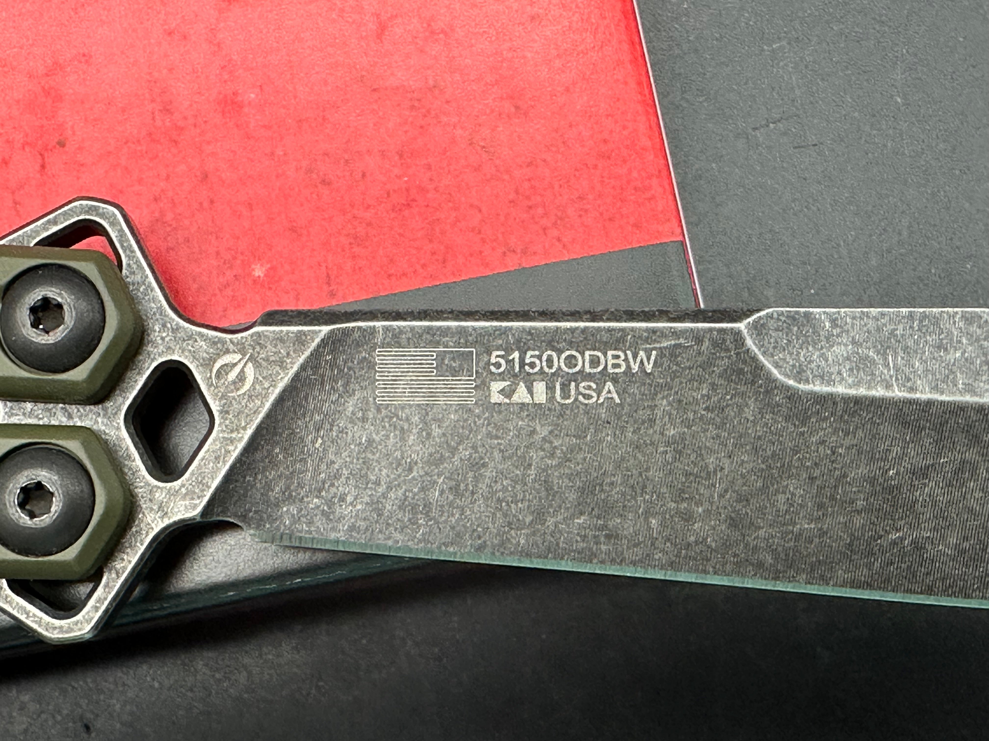 Kershaw Lucha Balisong Butterfly Knife OD Green (4.5" Blackwash)