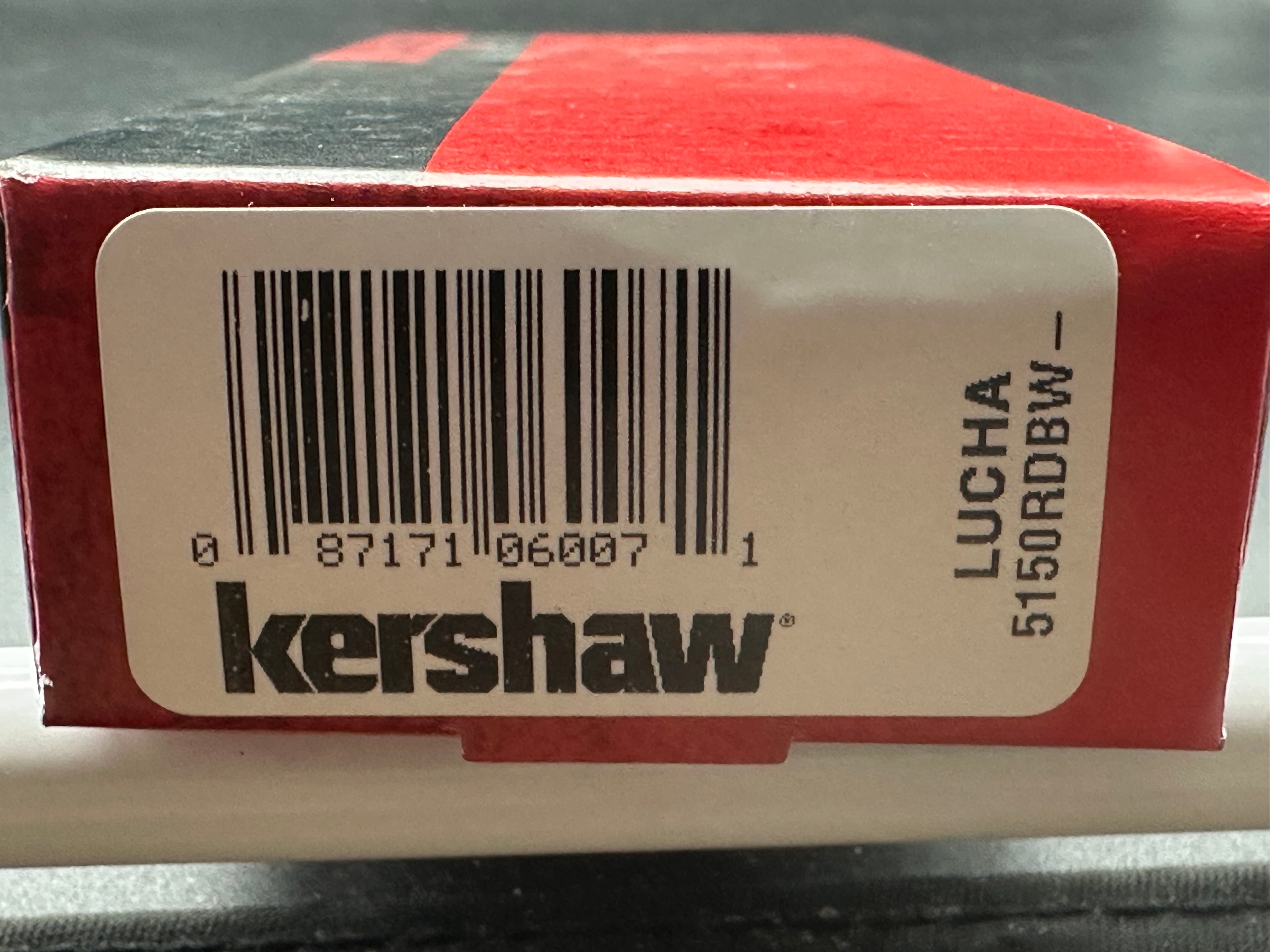 Kershaw Lucha Balisong Butterfly Knife Red (4.5" Blackwash)