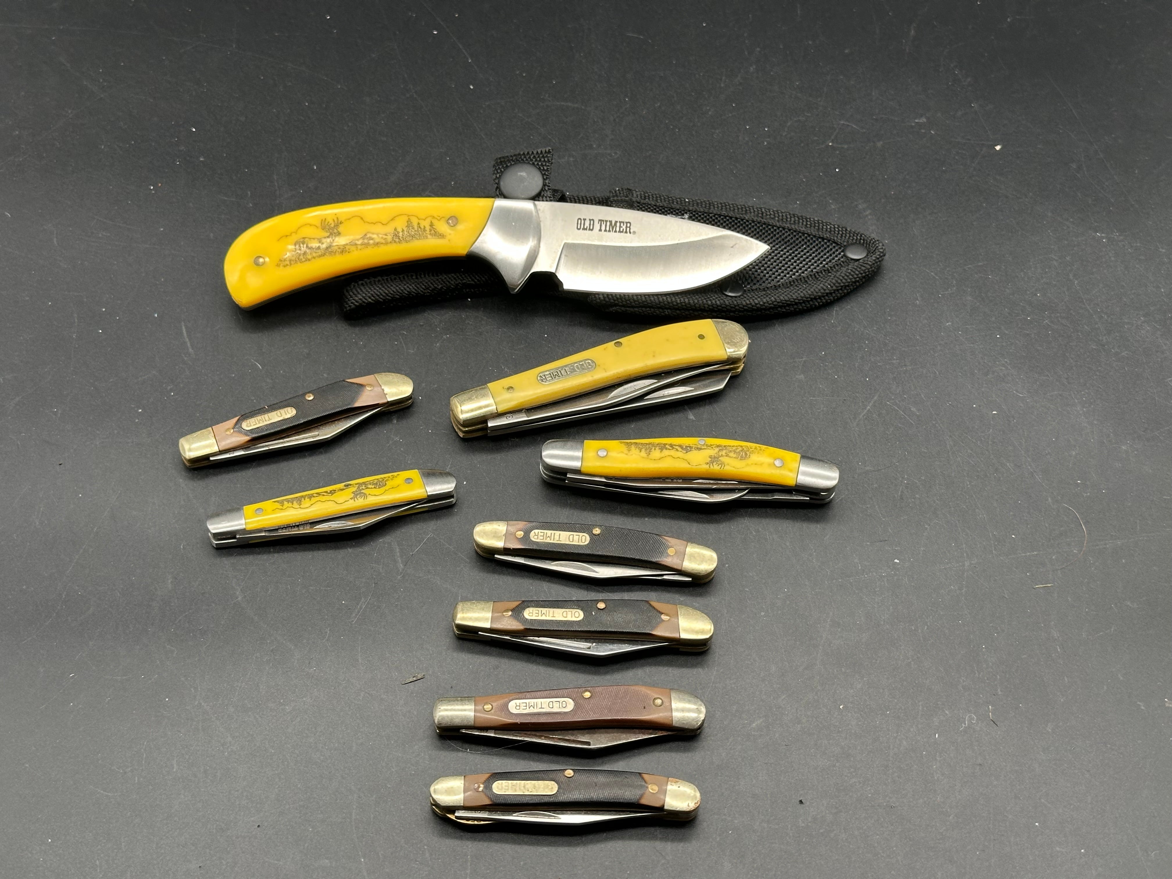Bundle of 9 Old Timer knives
