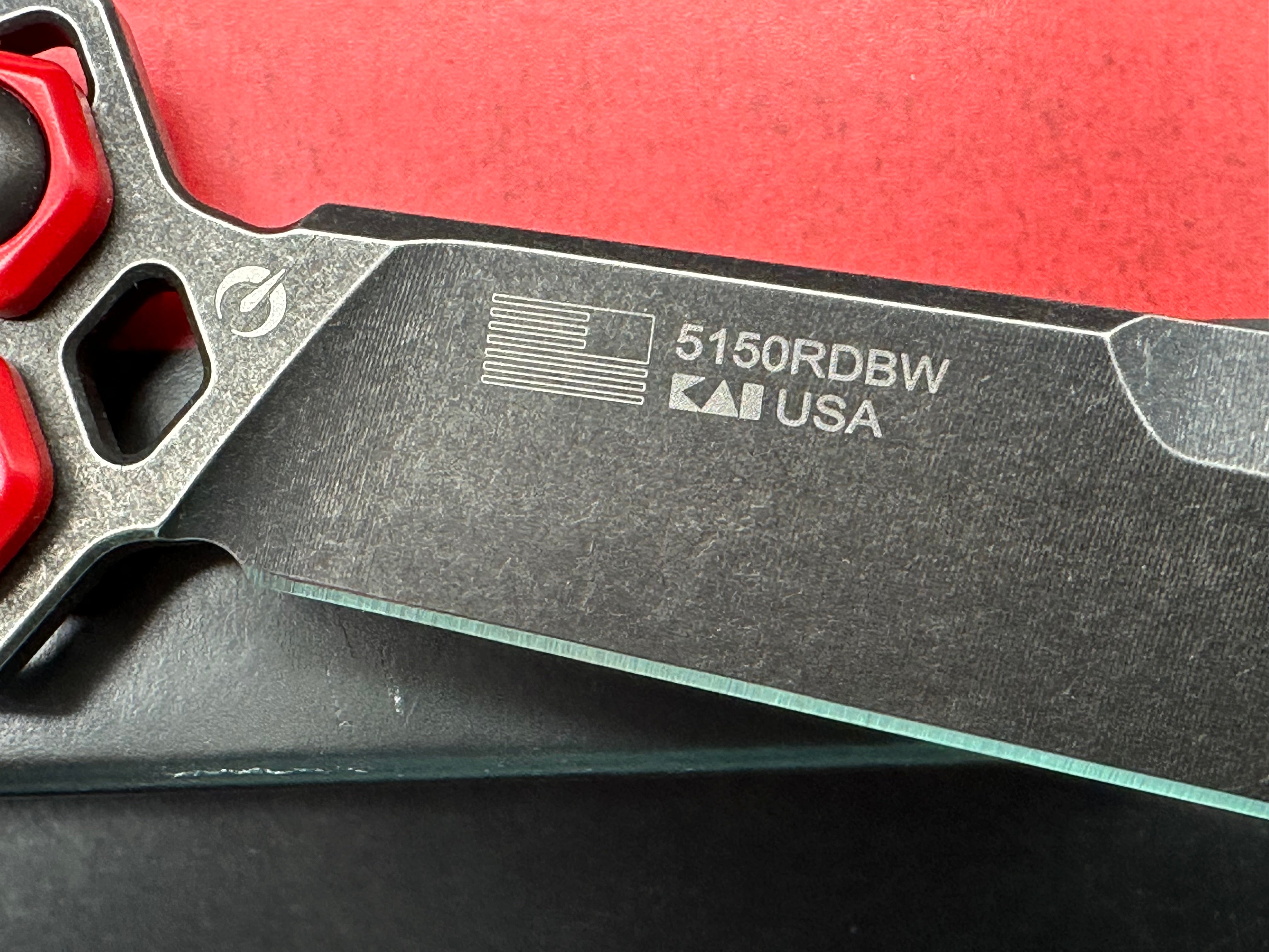 Kershaw Lucha Balisong Butterfly Knife Red (4.5" Blackwash)