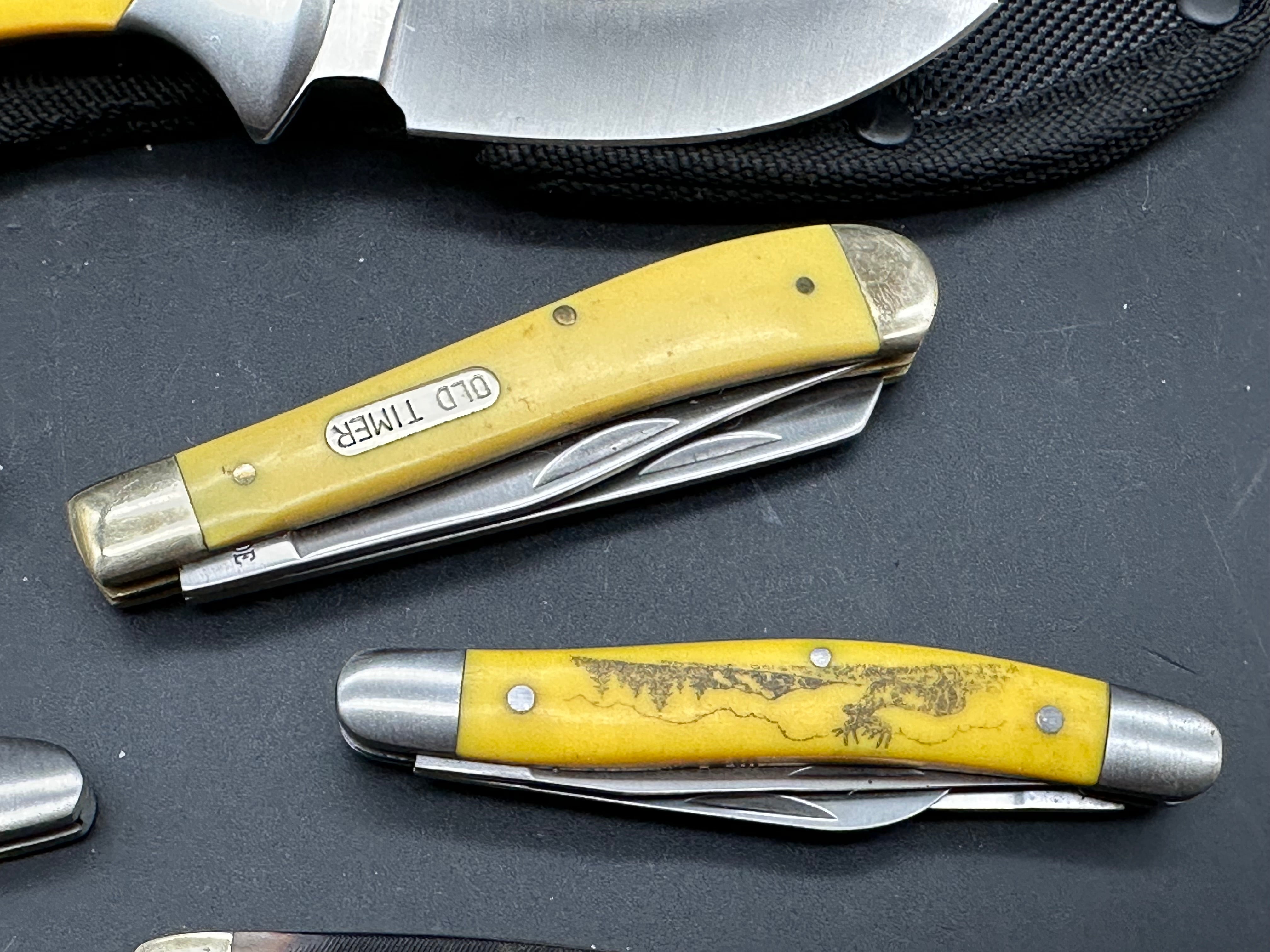 Bundle of 9 Old Timer knives