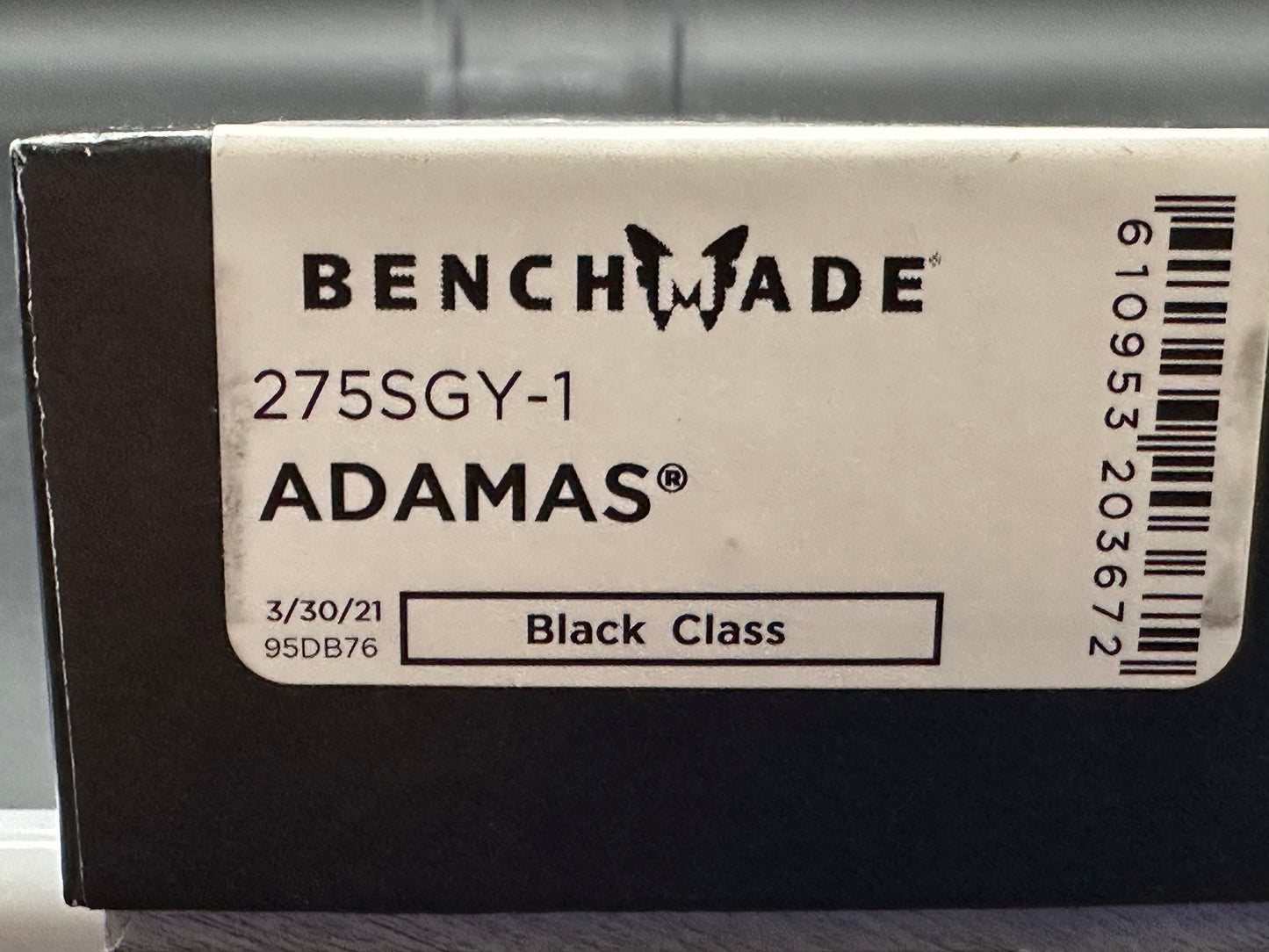 Benchmade Adamas - Manual Open CPM-Cruwear (275SGY-1)