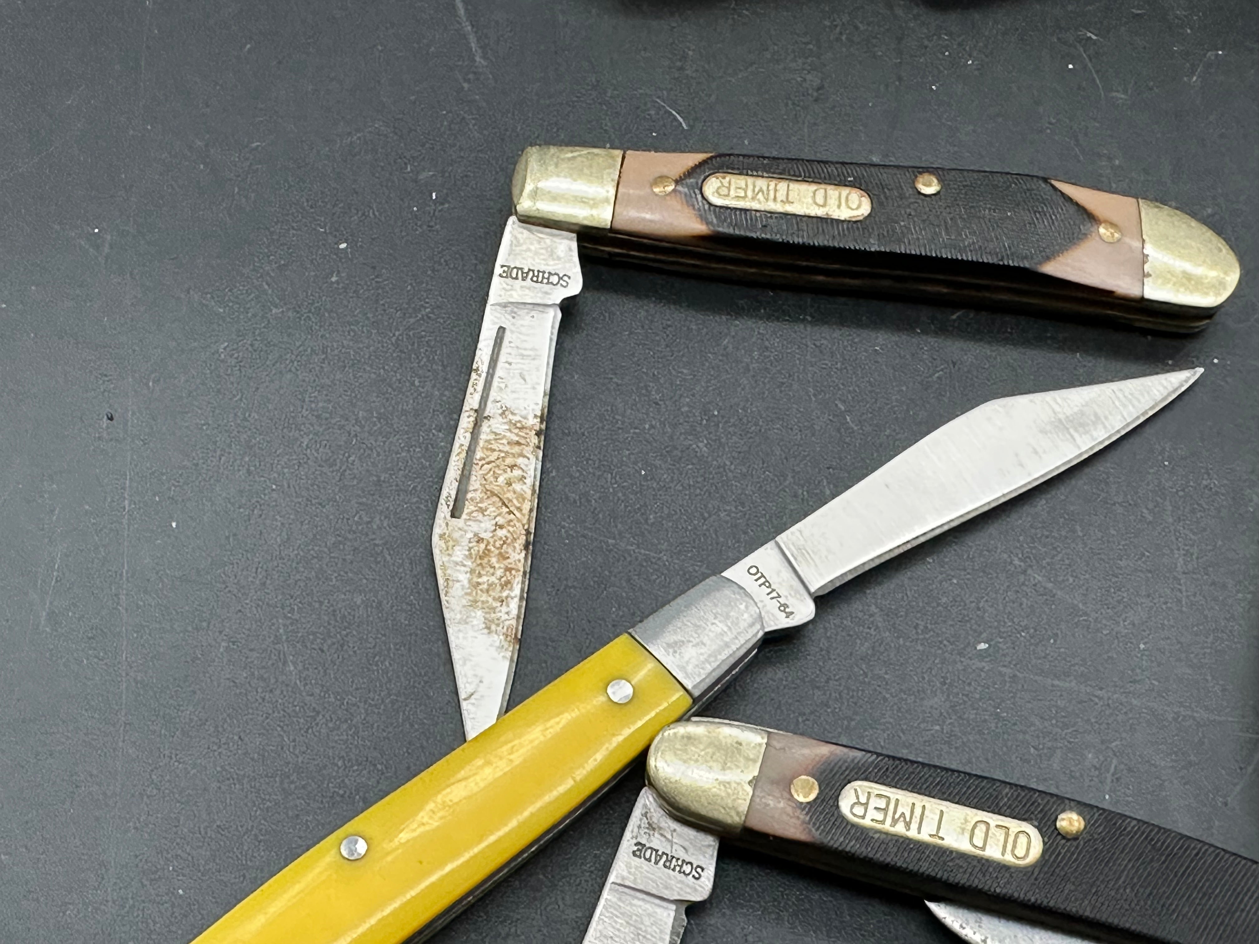 Bundle of 9 Old Timer knives