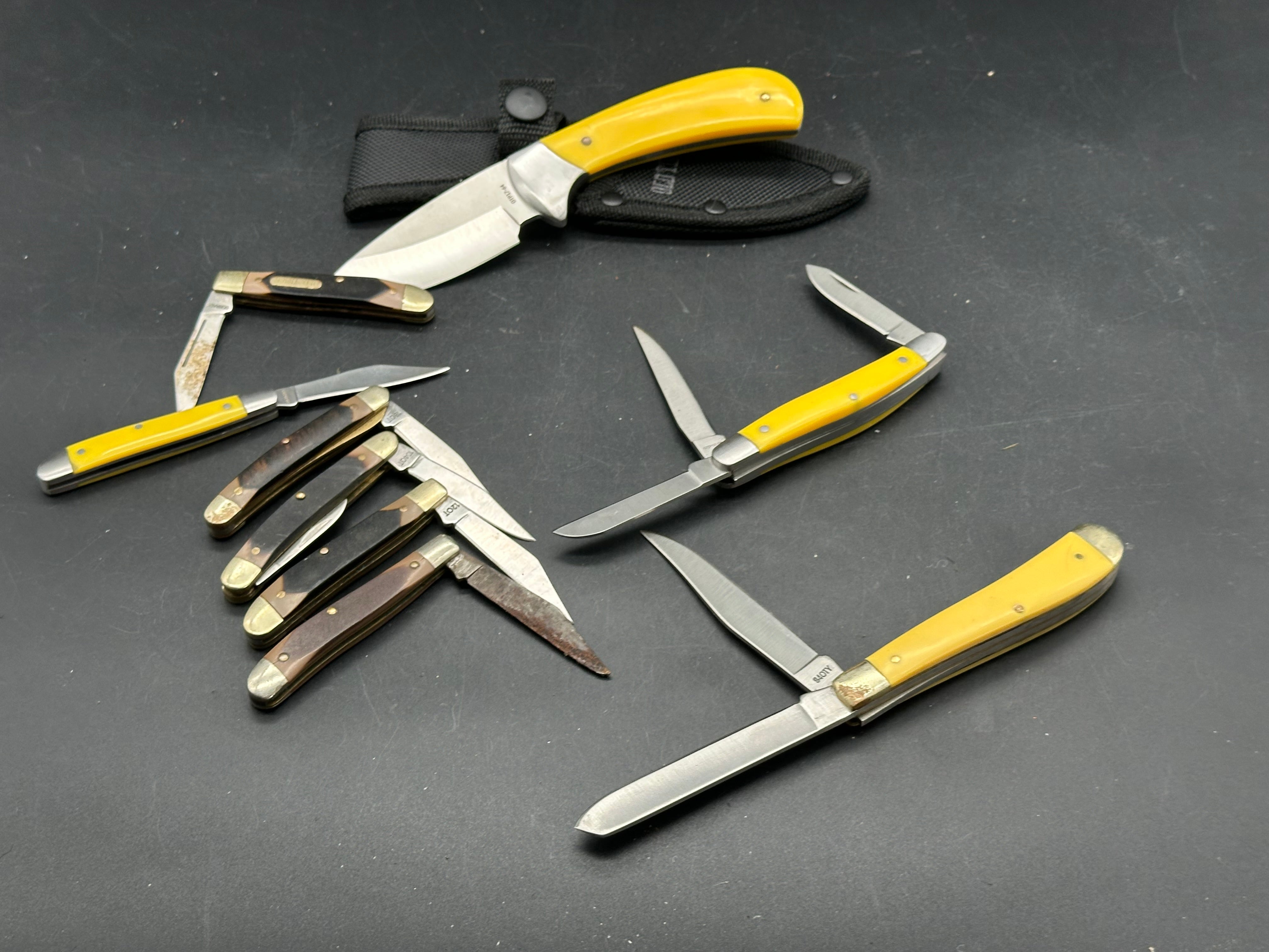 Bundle of 9 Old Timer knives