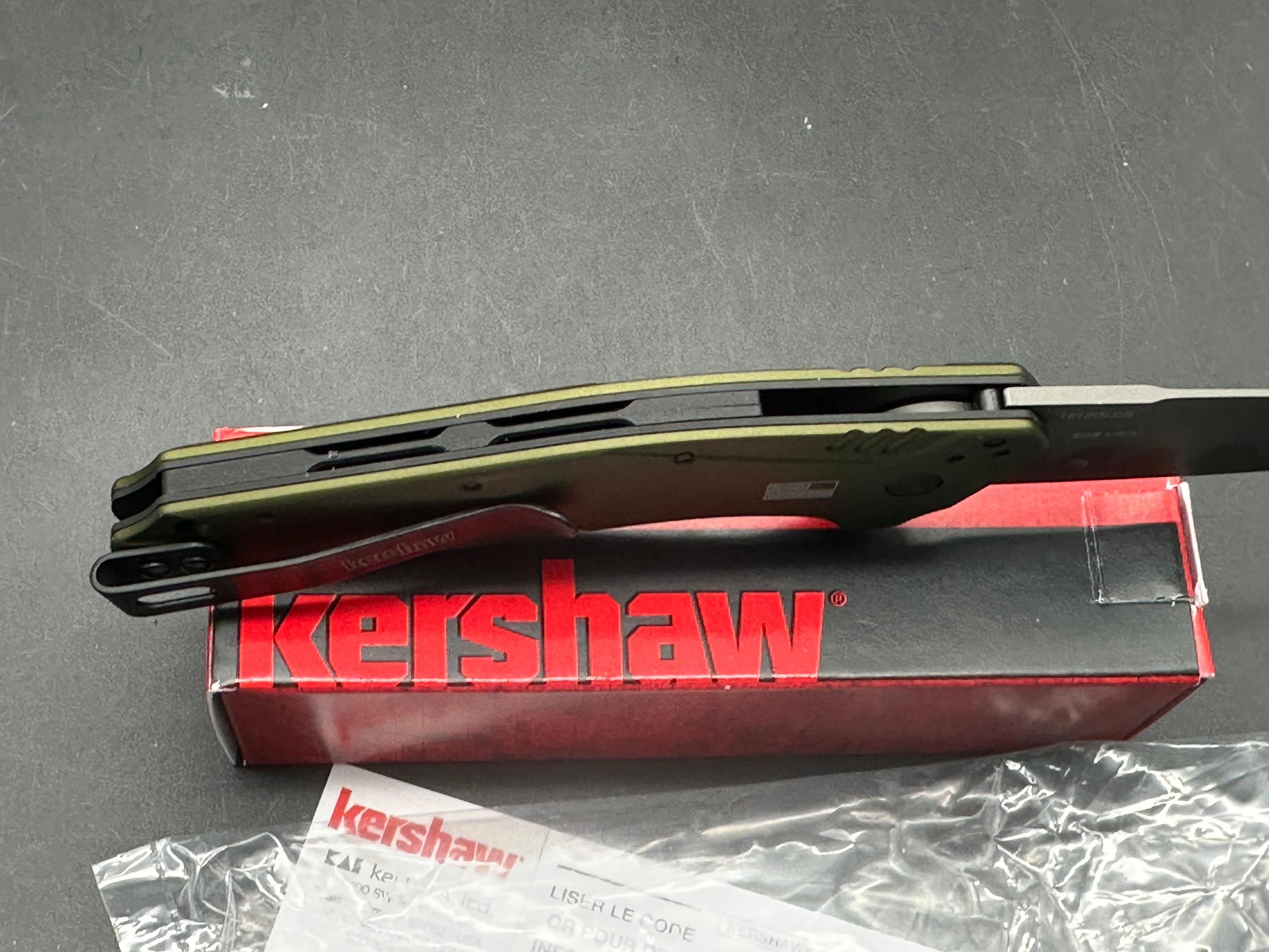 Kershaw Dividend Assisted Opening Knife Olive (3" Composite)
