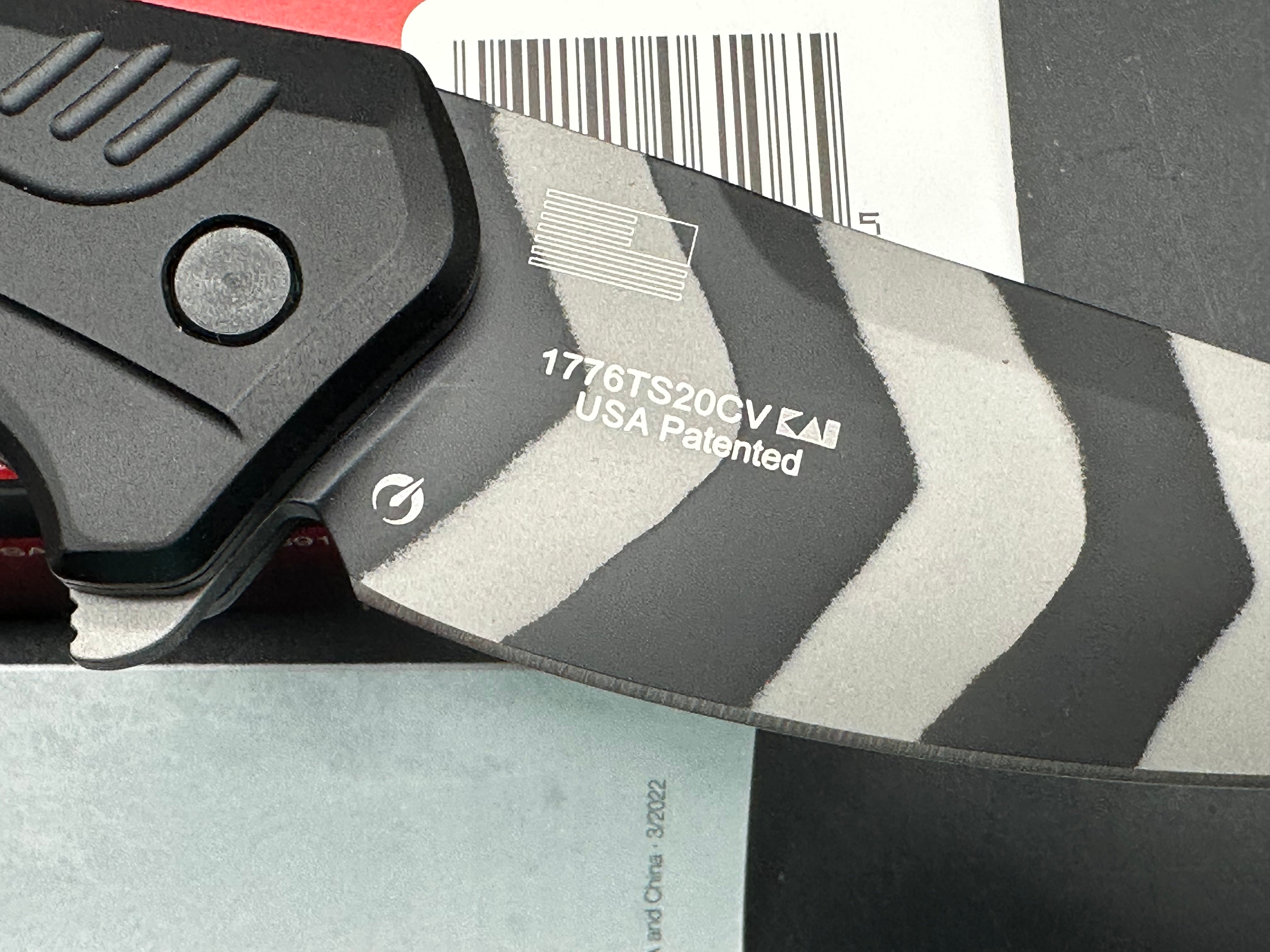 Kershaw Link Drop Point Spring Assisted Knife GFN (3.25" Tiger Stripe 20CV)