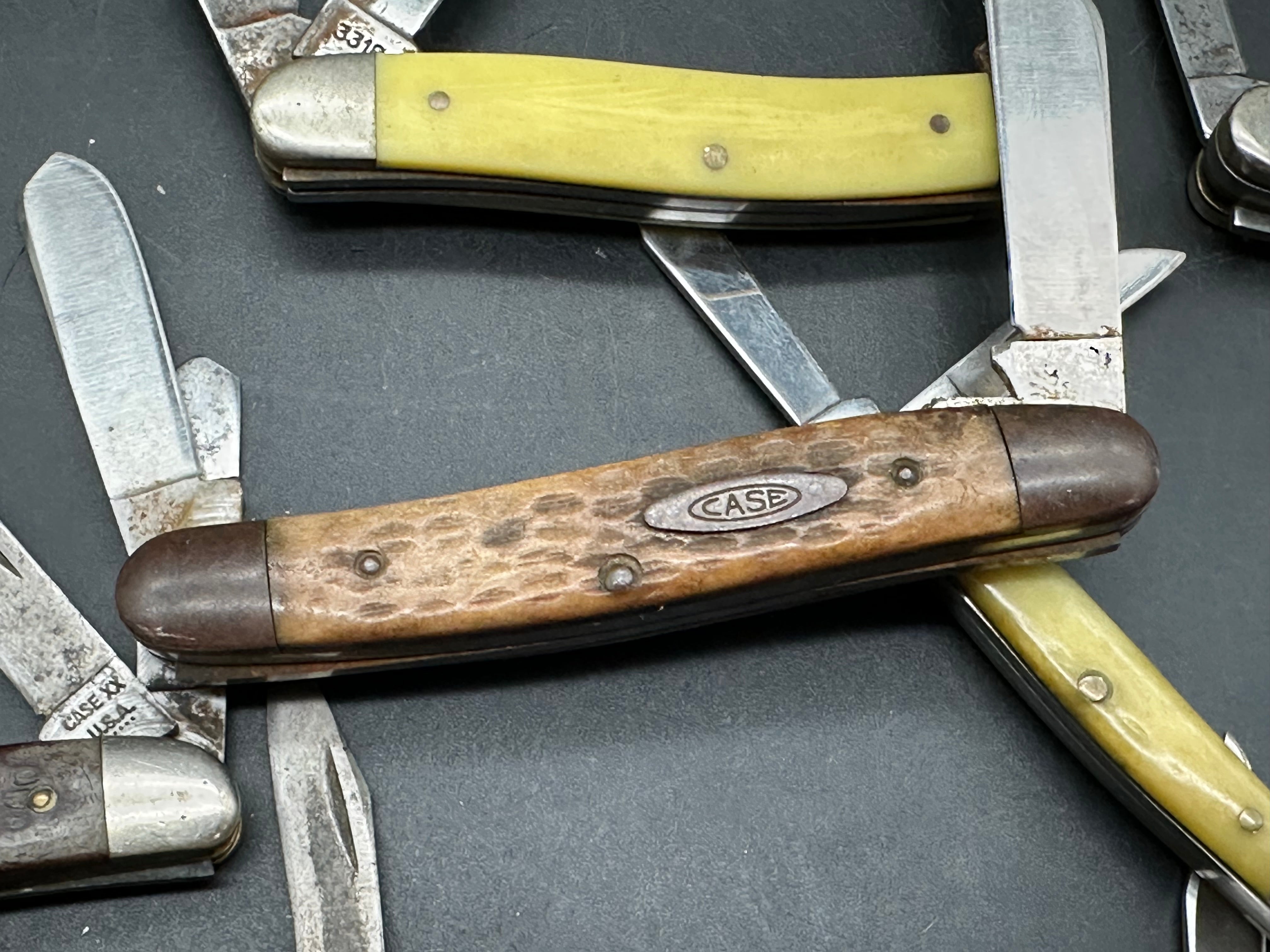 Bundle of 27 Case knives