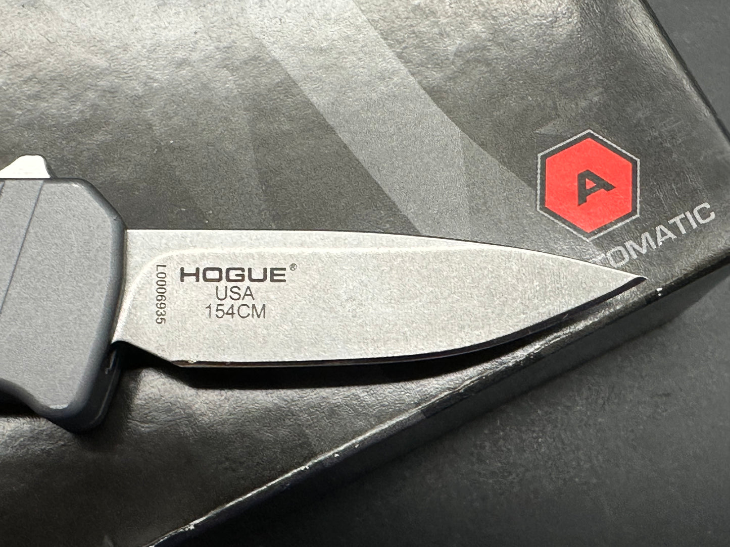 Hogue Micro Incursion D/E OTF Automatic Knife Gray Aluminum