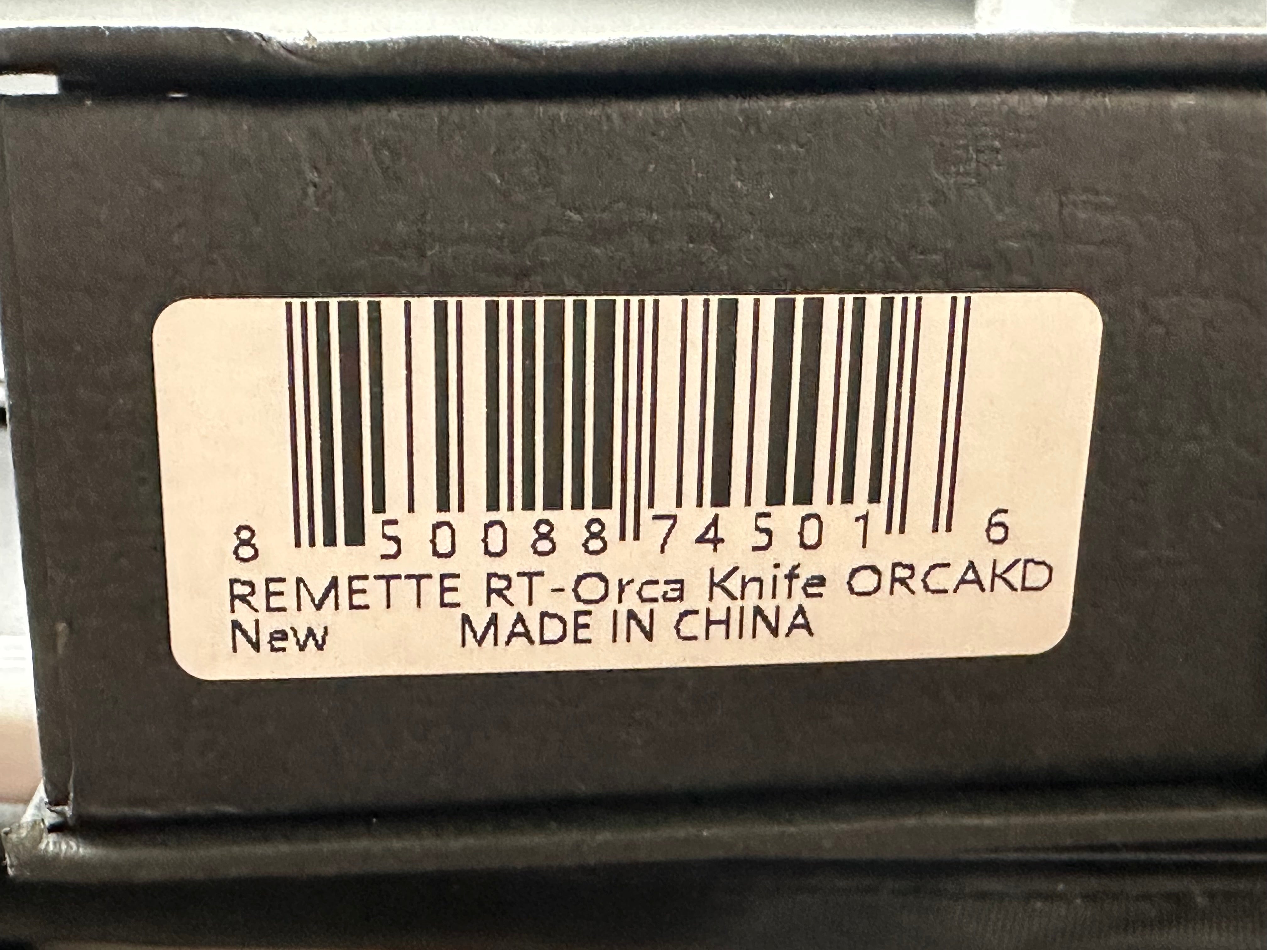 REMETTE RT-ORCA TITANIUM & KELP BED CAMOCARBON HANDLE M390 BLADE