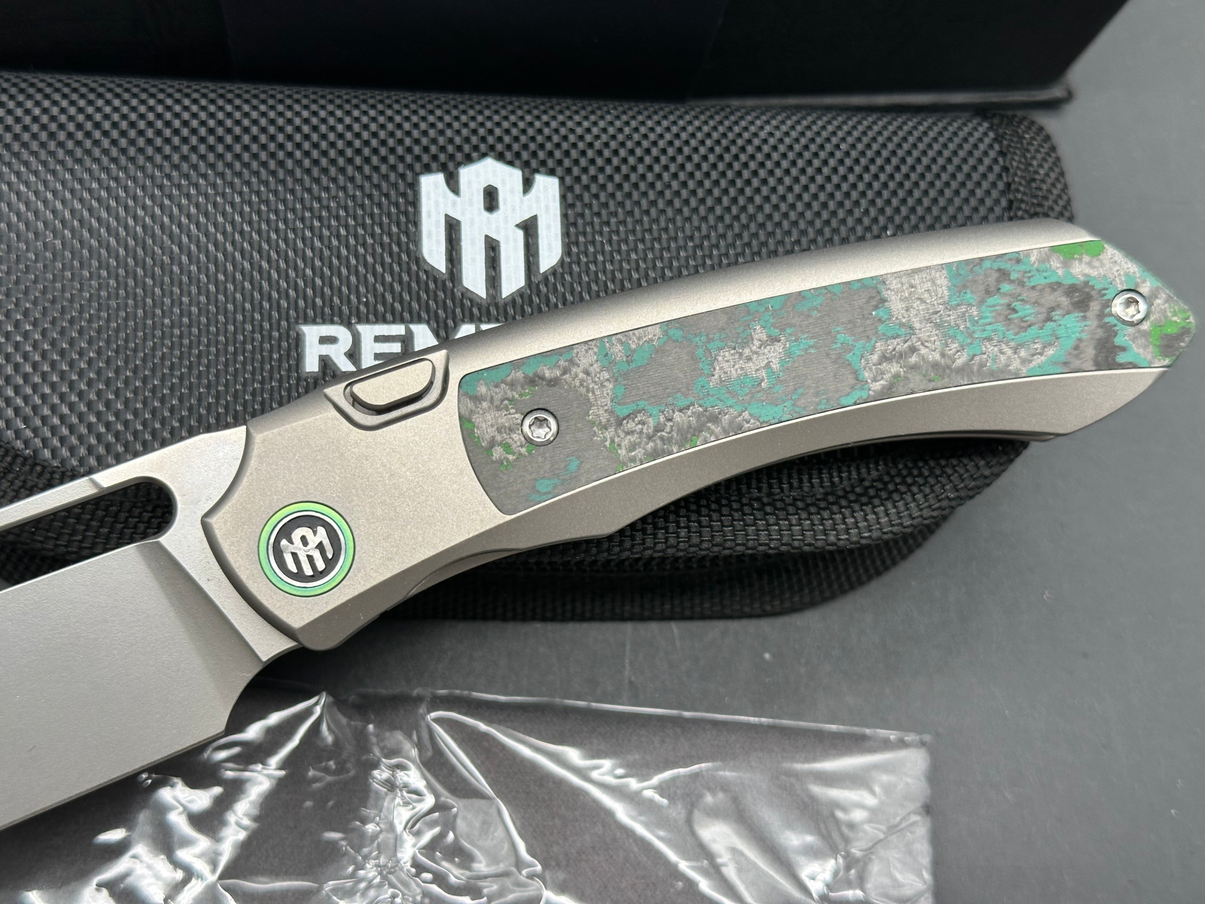 REMETTE RT-ORCA TITANIUM & KELP BED CAMOCARBON HANDLE M390 BLADE