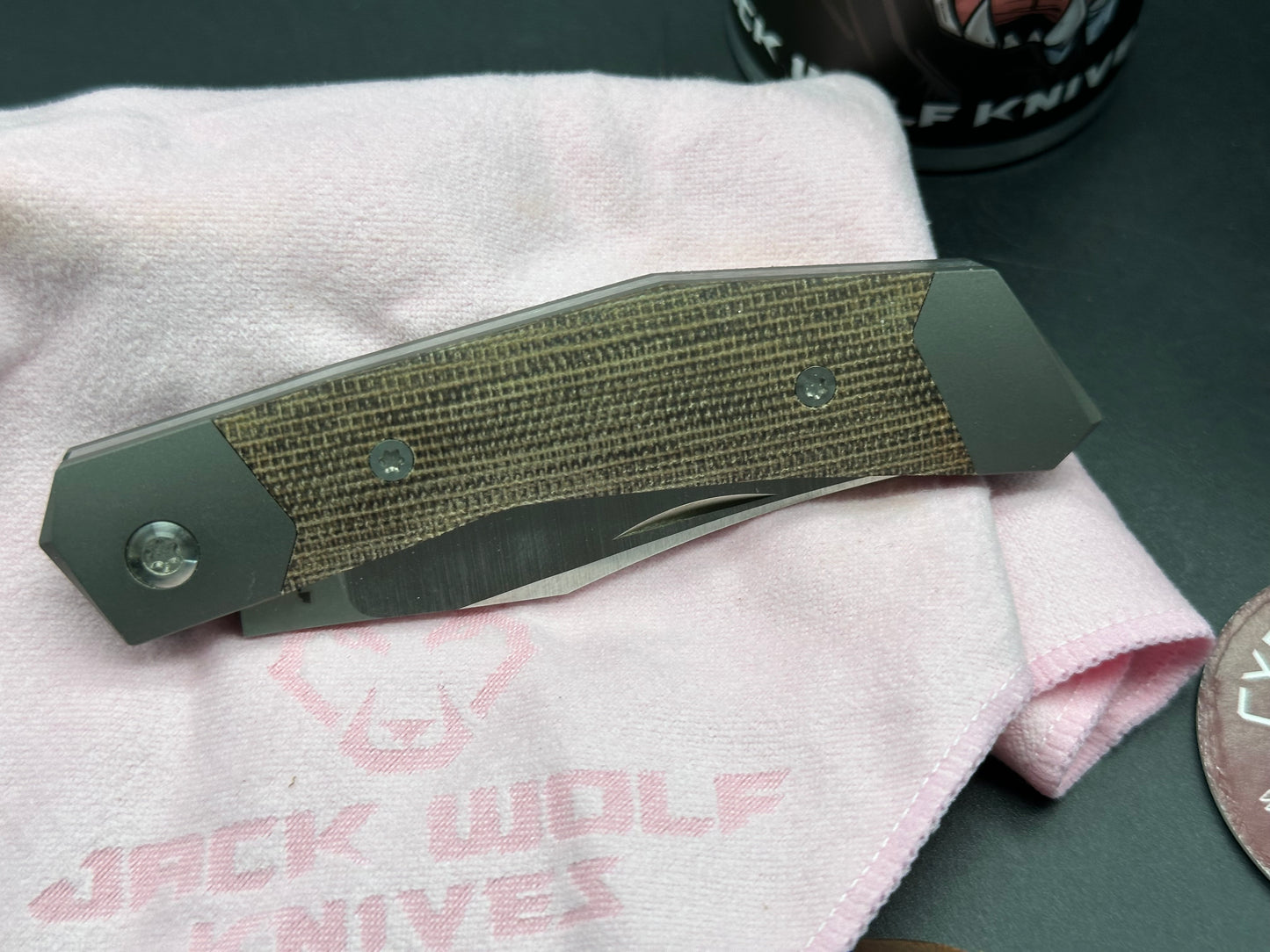 Jack Wolf Cyborg Jack Green Micarta