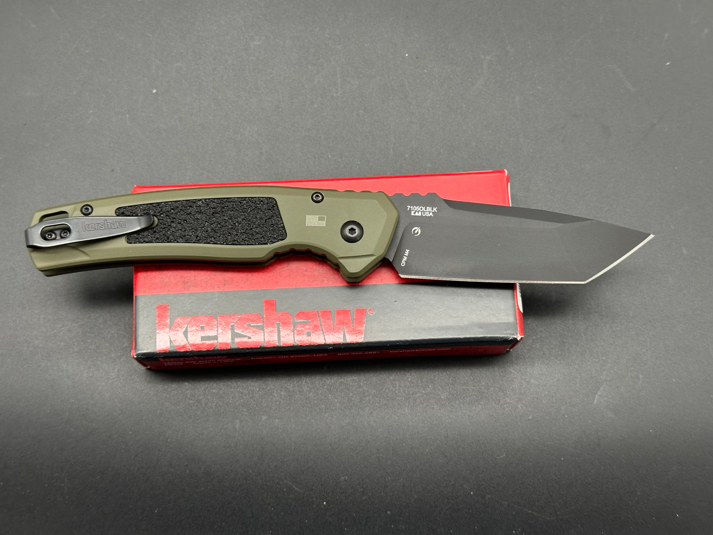 Kershaw Launch 16 Tactical Automatic Knife OD Green (3.4" Black M4)