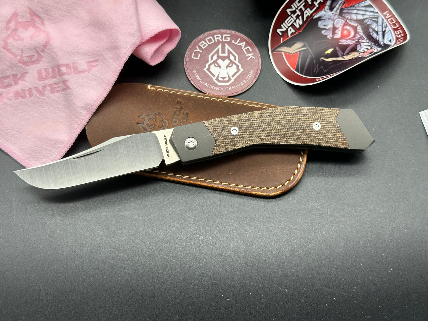 Jack Wolf Cyborg Jack Green Micarta