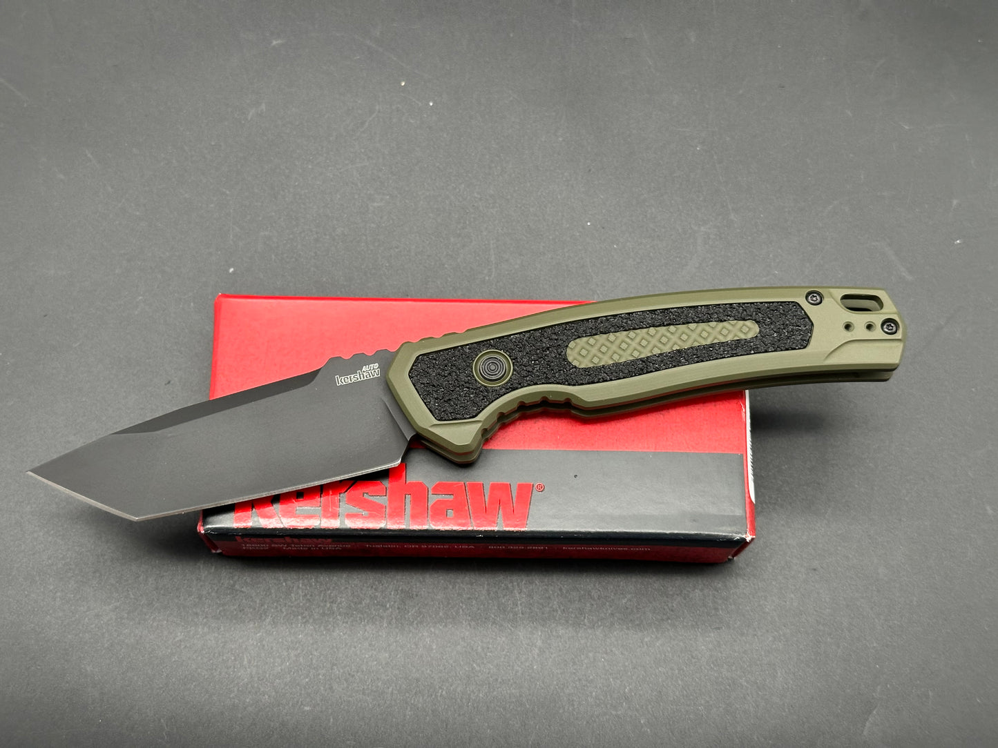 Kershaw Launch 16 Tactical Automatic Knife OD Green (3.4" Black M4)