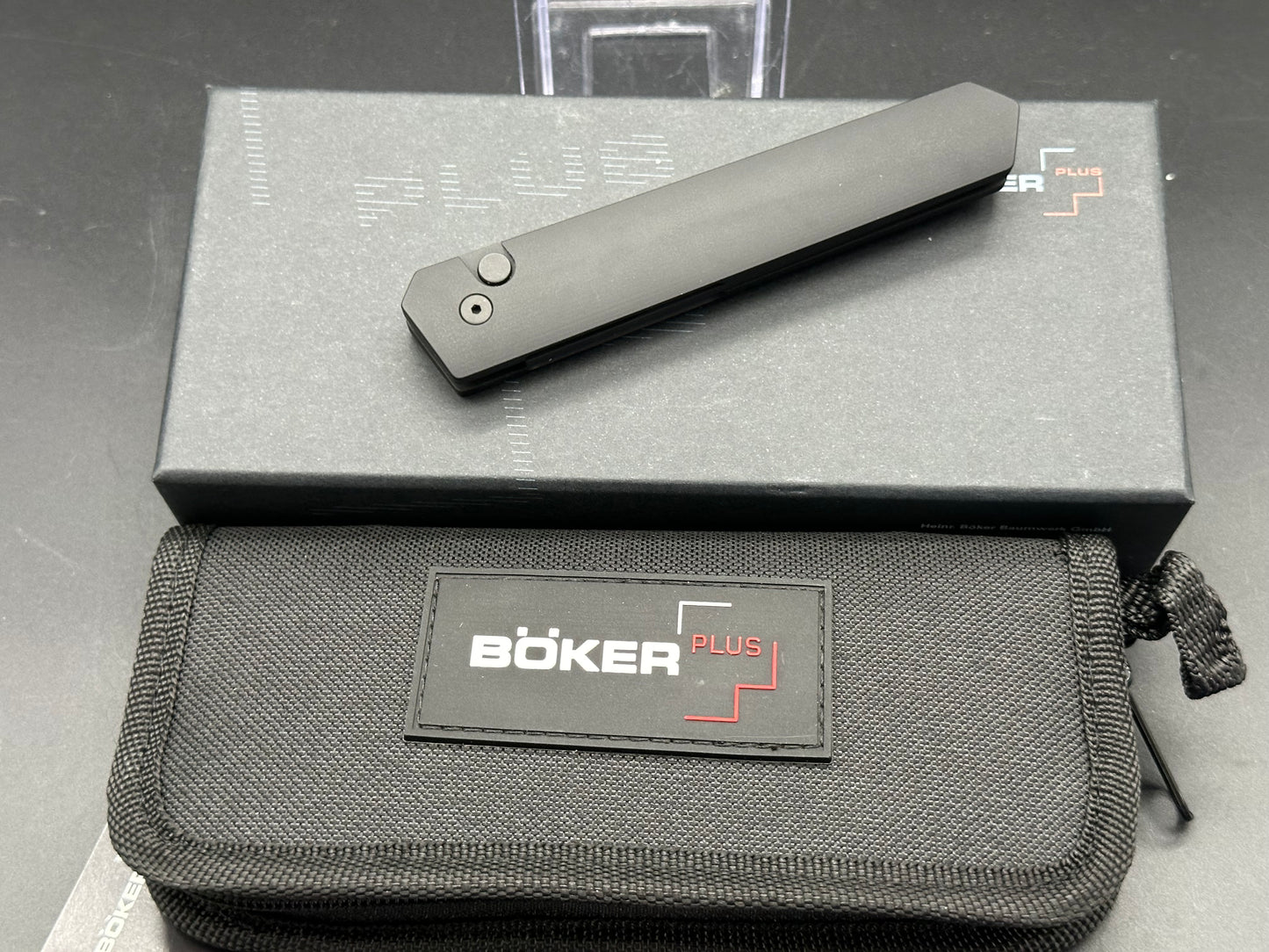 Boker Burnley Kwaiken Automatic Knife Black (3.5" Black)