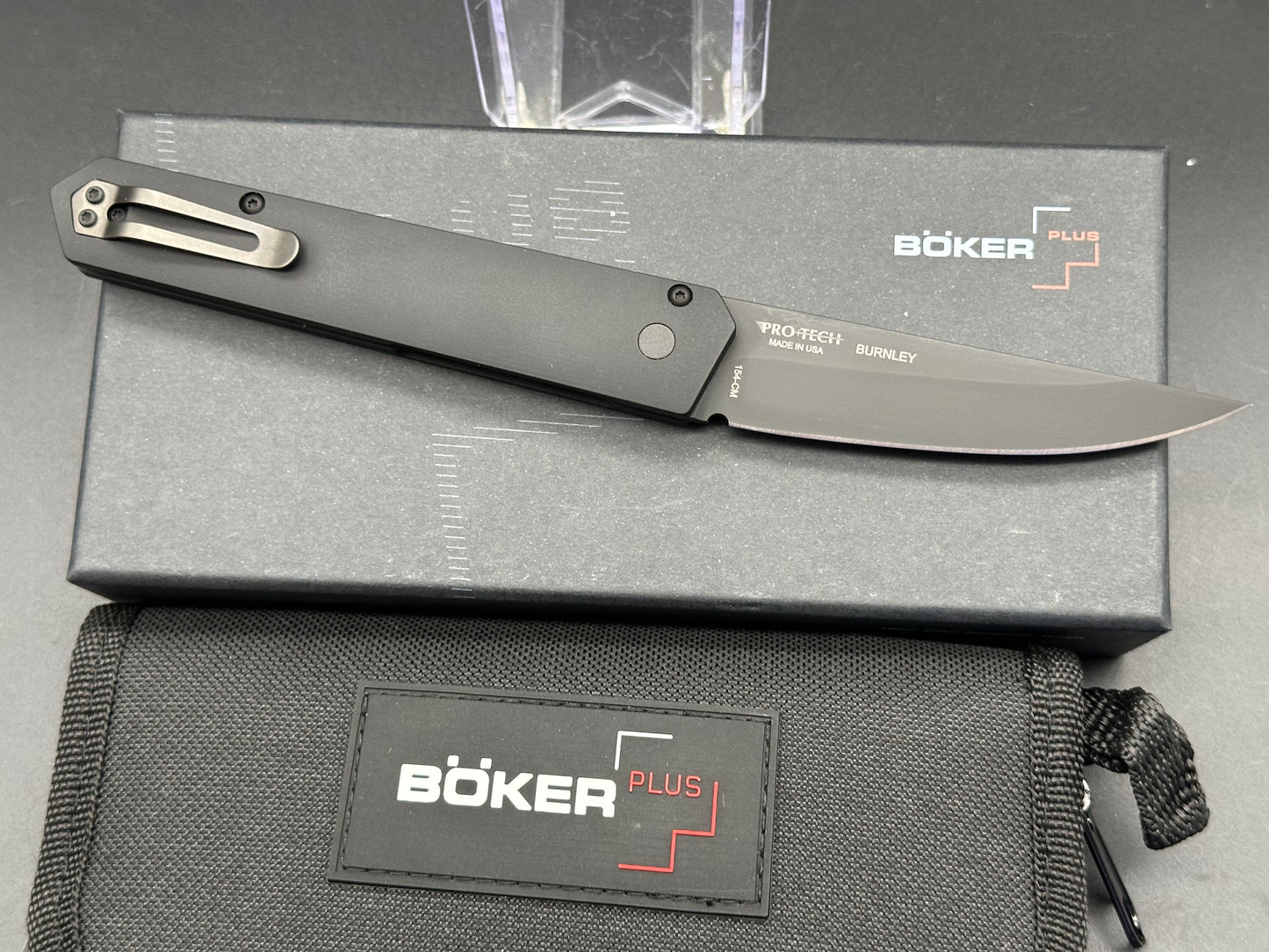 Boker Burnley Kwaiken Automatic Knife Black (3.5" Black)