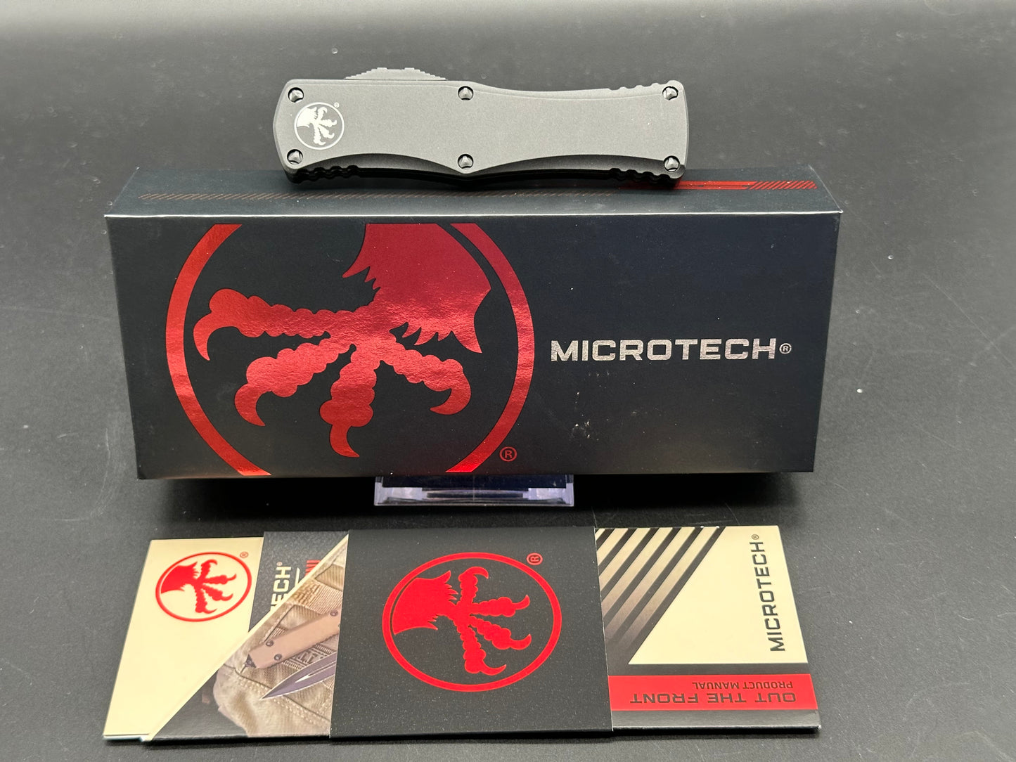 Microtech Hera D/E Auto Knife Dagger Black Aluminum (Factory Second)