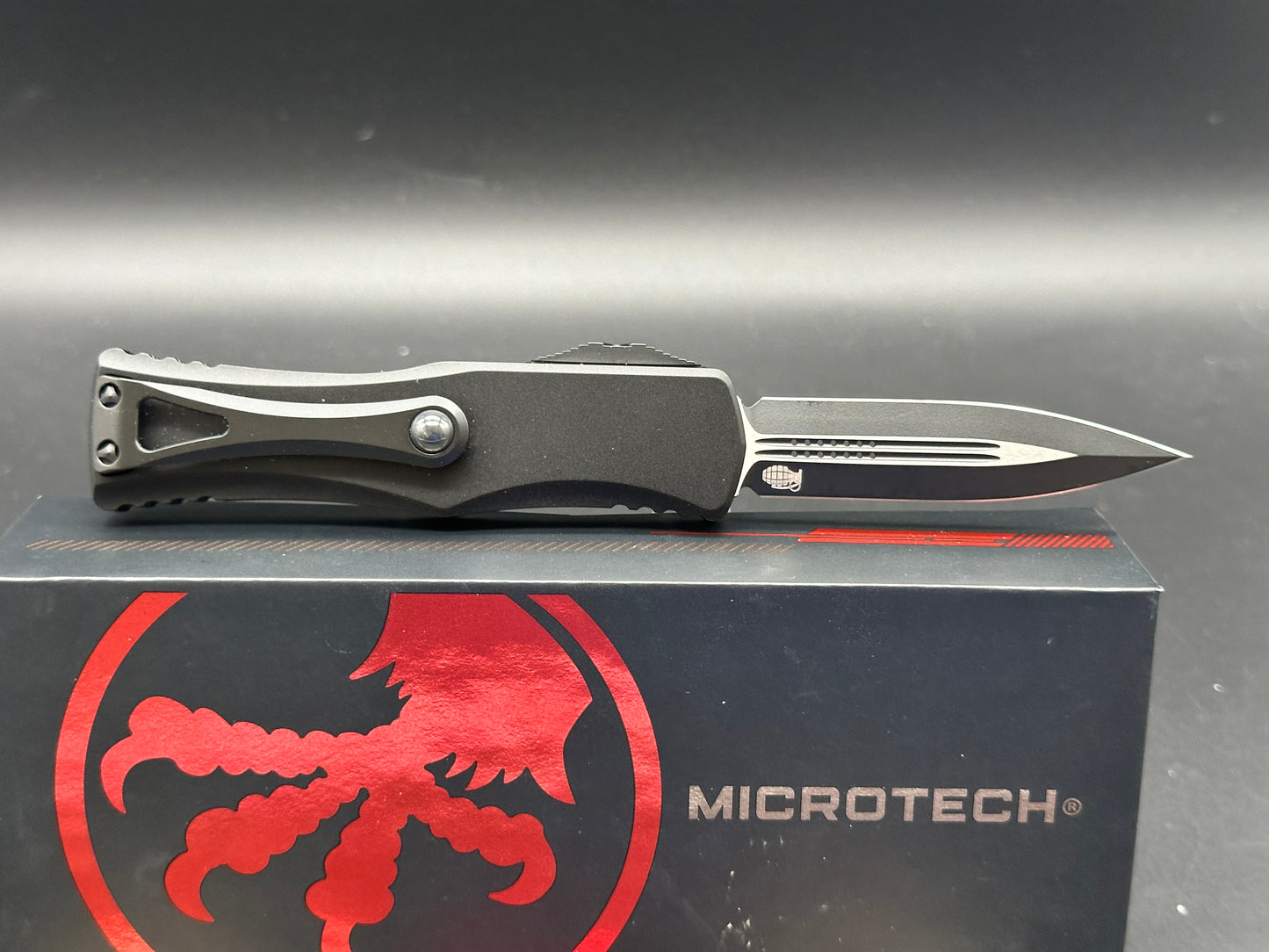 Microtech Hera D/E Auto Knife Dagger Black Aluminum (Factory Second)