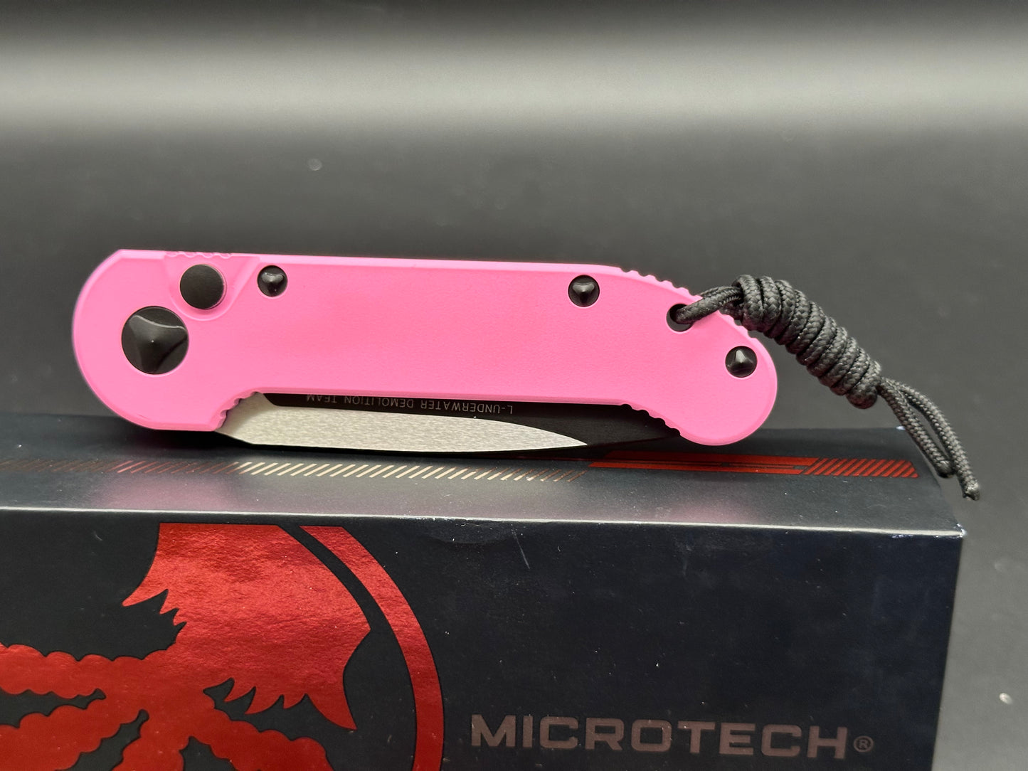 Microtech LUDT Automatic Knife Pink Aluminum (Factory Second)