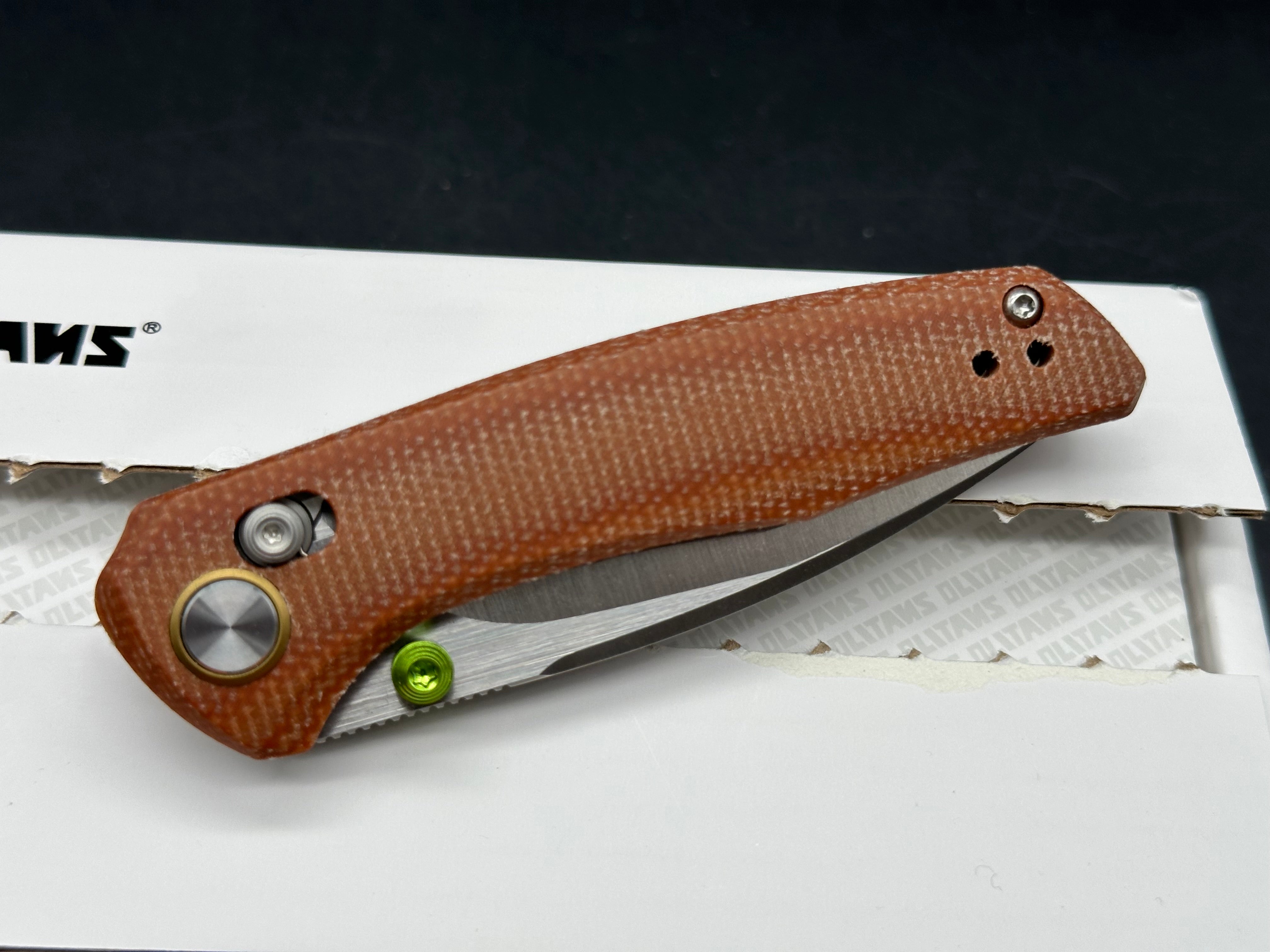 Olitans AVIS G079（2.83''+14C28N+Micarta）Crossbar Lock