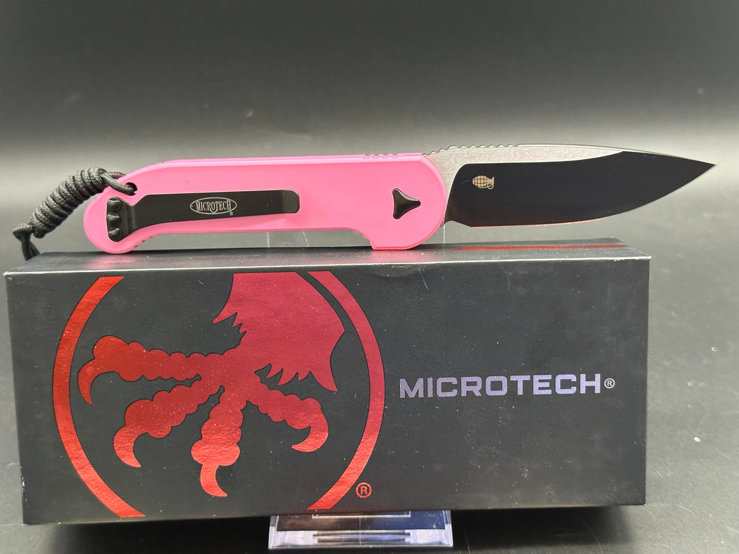 Microtech LUDT Automatic Knife Pink Aluminum (Factory Second)