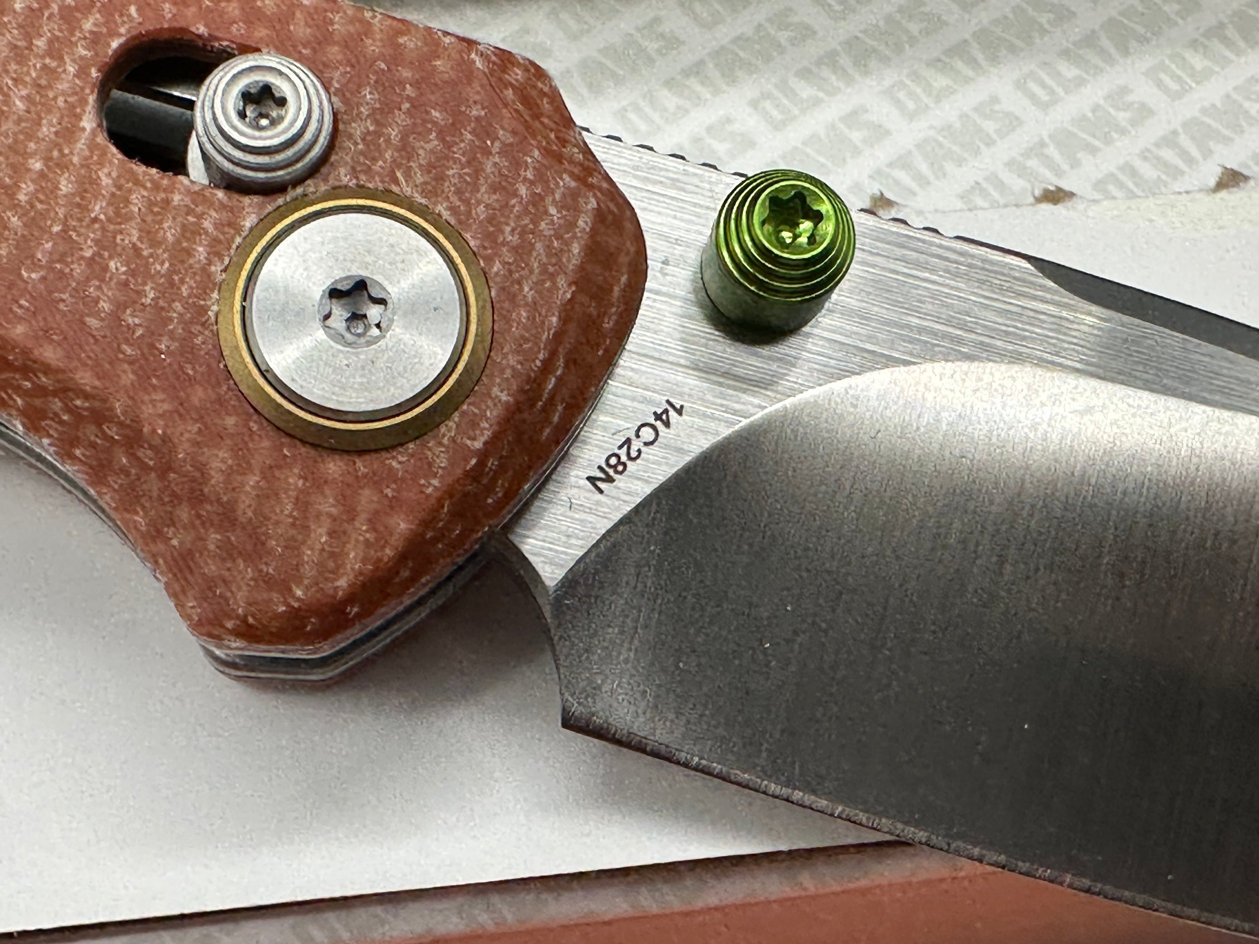 Olitans AVIS G079（2.83''+14C28N+Micarta）Crossbar Lock