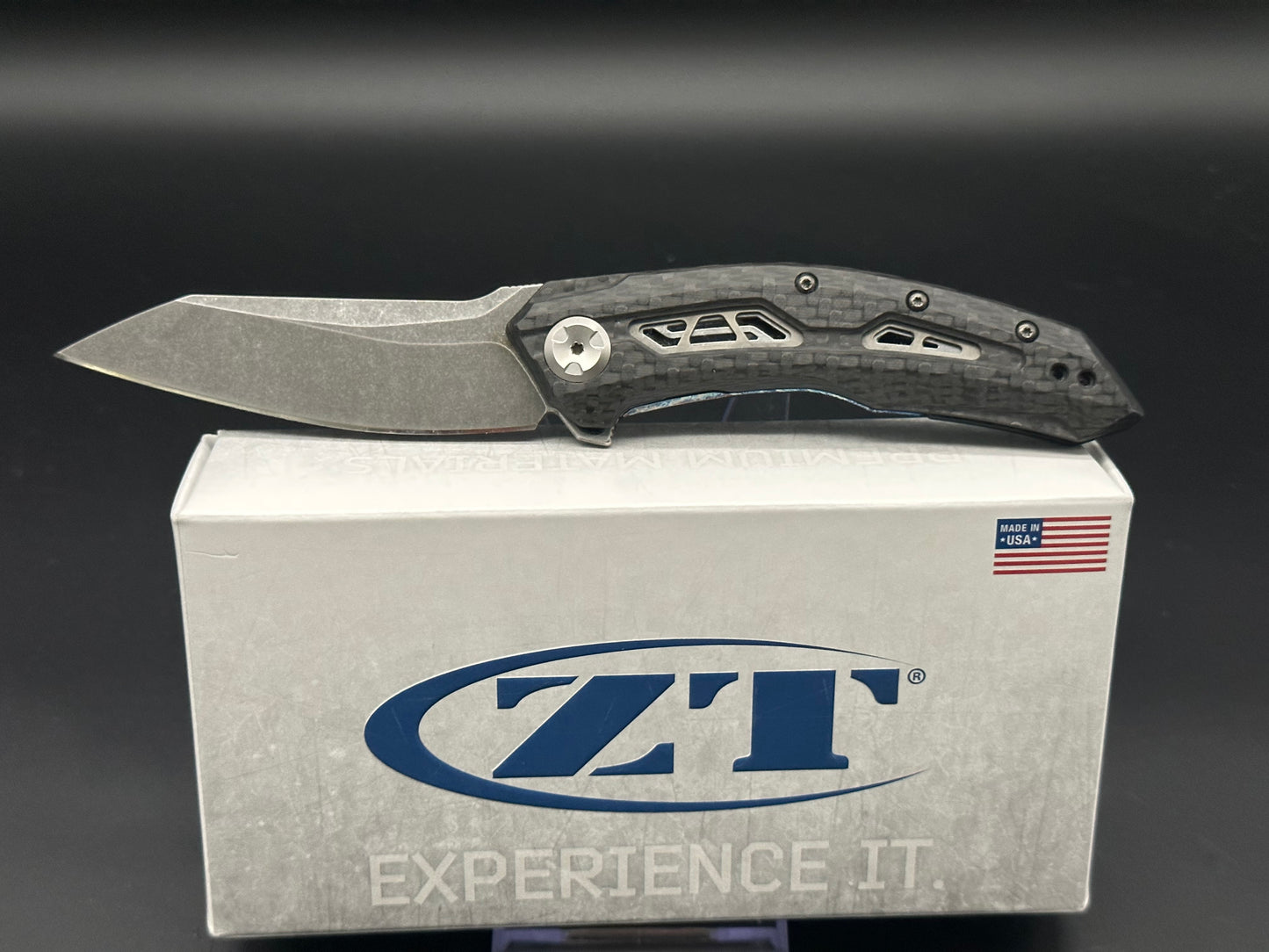 ZT0762 20CV Acid Wash Blade Anodized Clip Unused