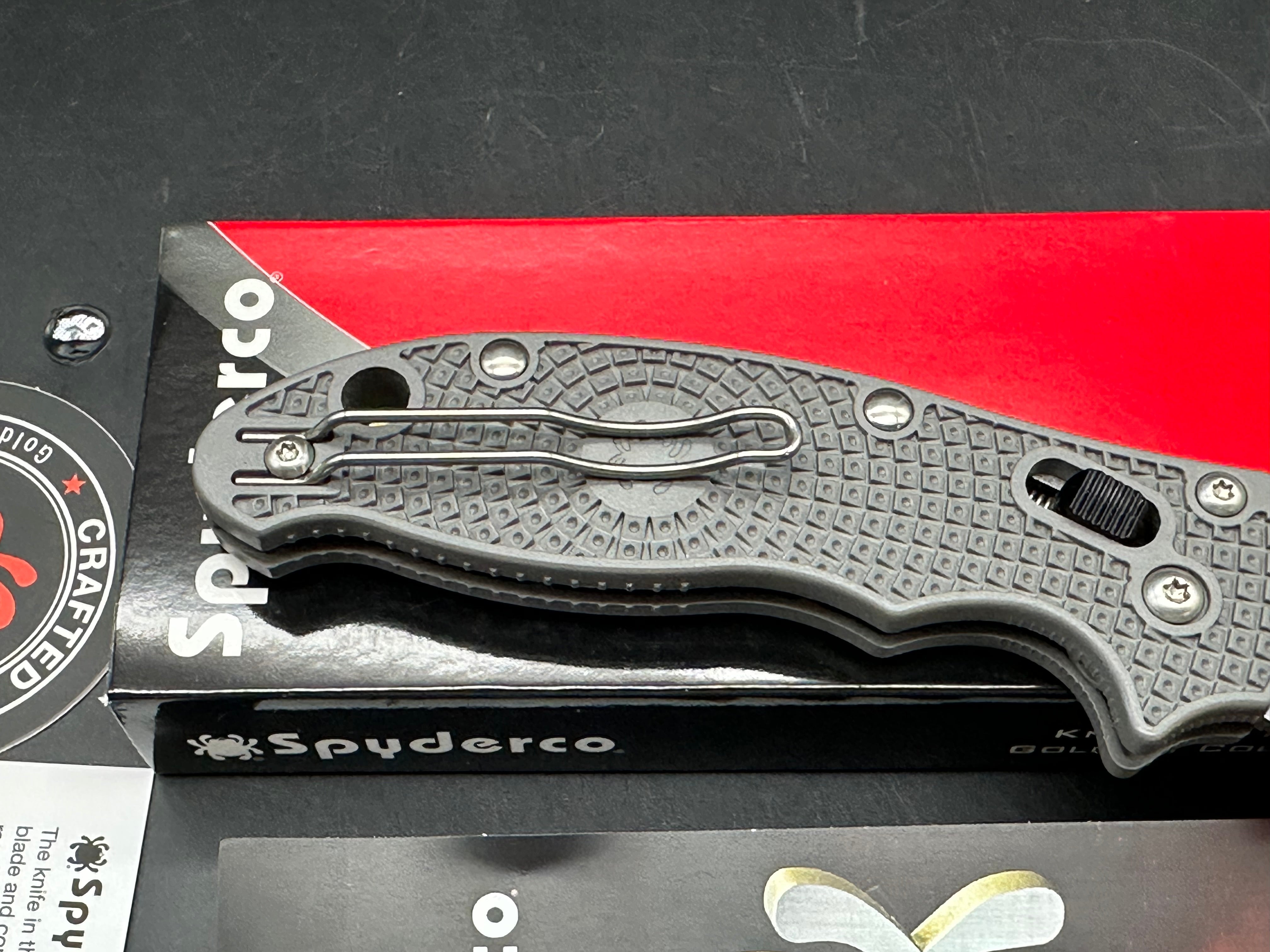 Spyderco Manix 2 LWGrey FRN Scales, 3.39" Maxamet Blade