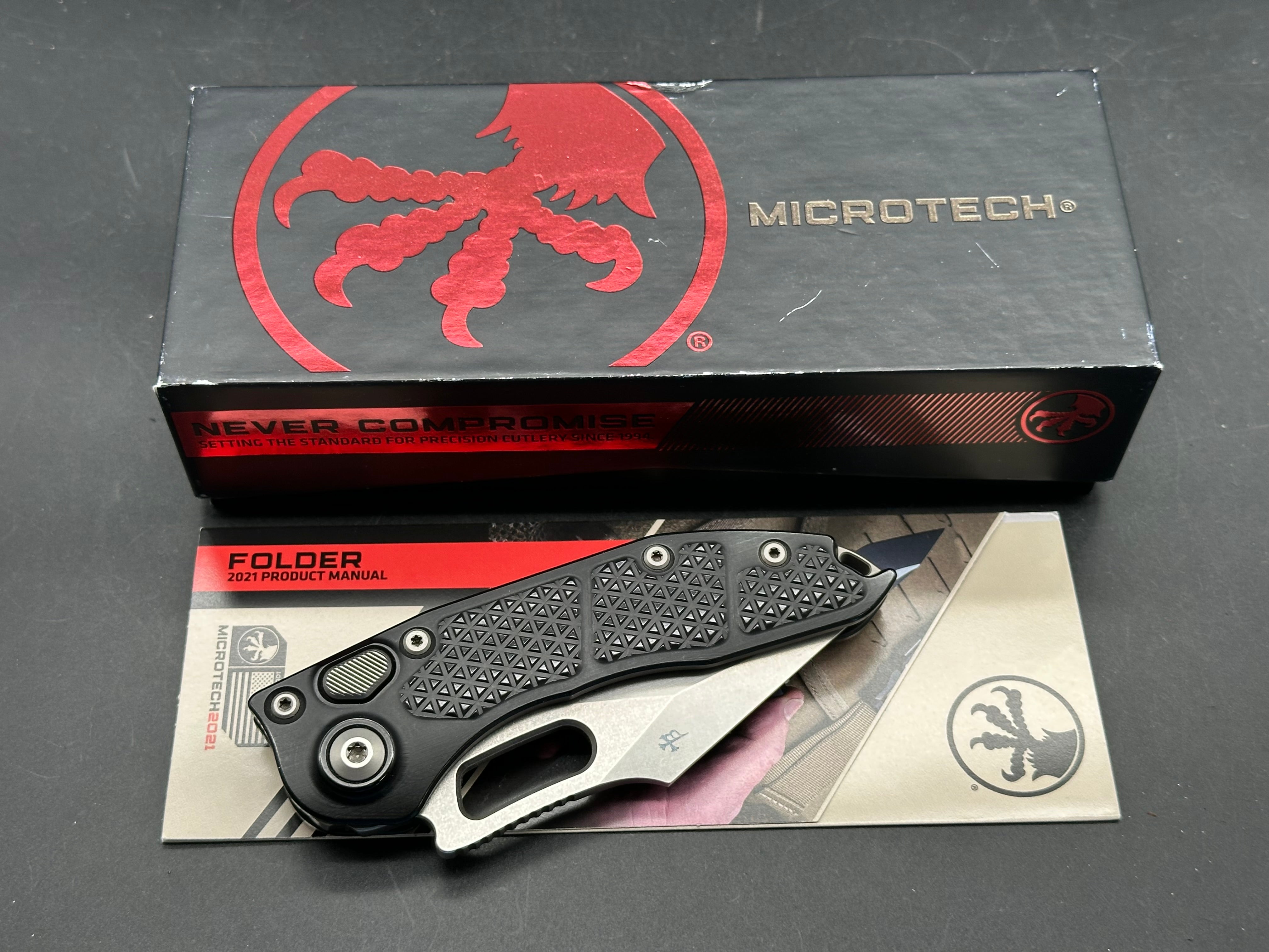 Microtech Stitch A S/E Stonewash Standard 169-10 Standard Stitch automatic with plain edge stonewash 204P blade