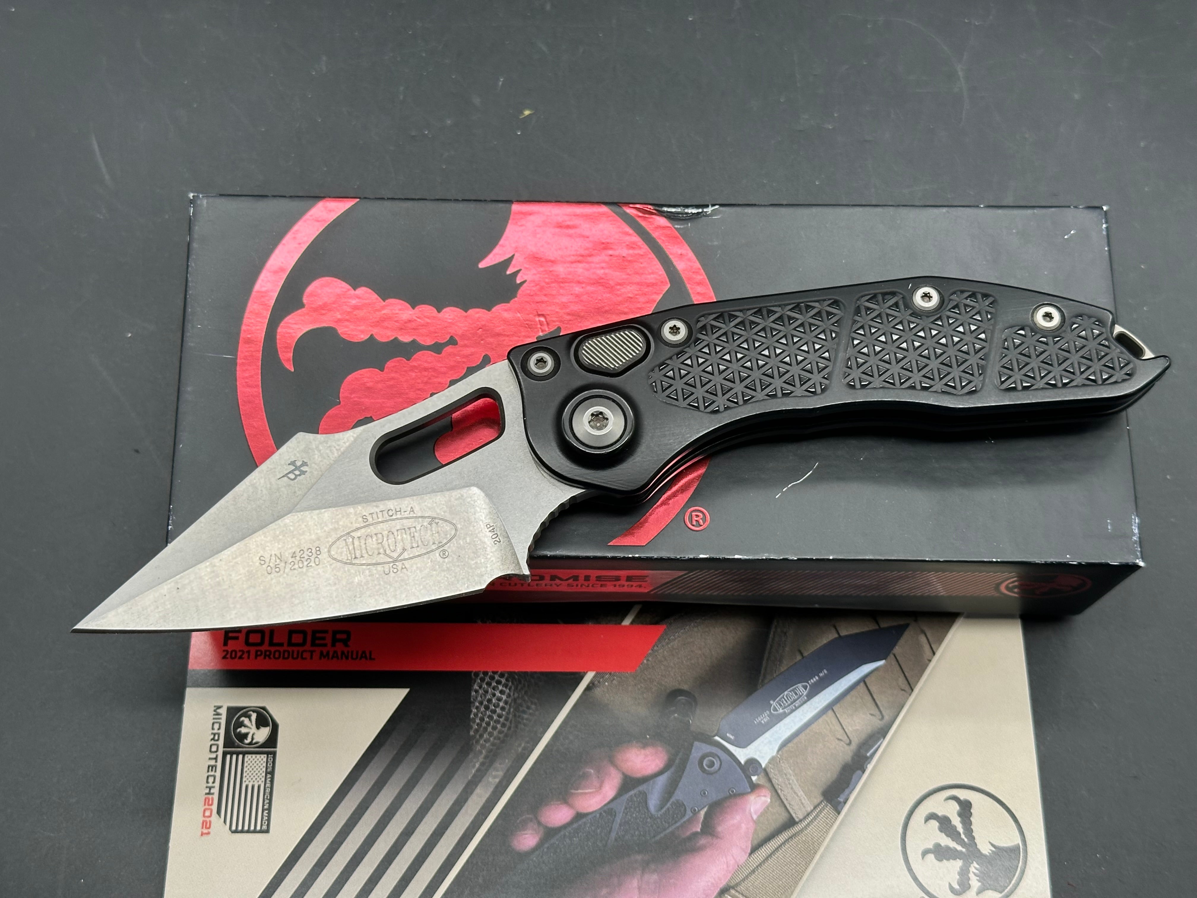 Microtech Stitch A S/E Stonewash Standard 169-10 Standard Stitch automatic with plain edge stonewash 204P blade