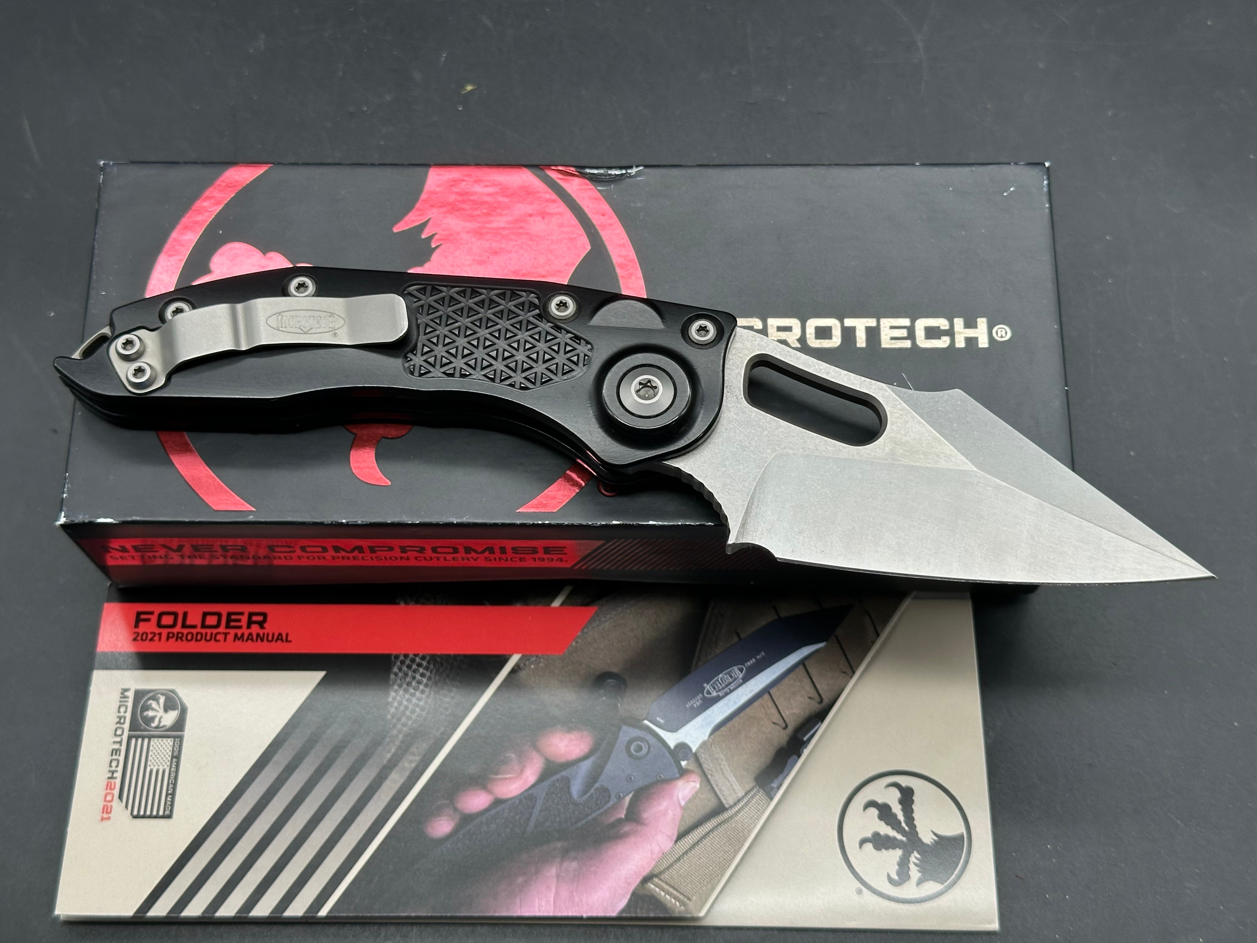 Microtech Stitch A S/E Stonewash Standard 169-10 Standard Stitch automatic with plain edge stonewash 204P blade