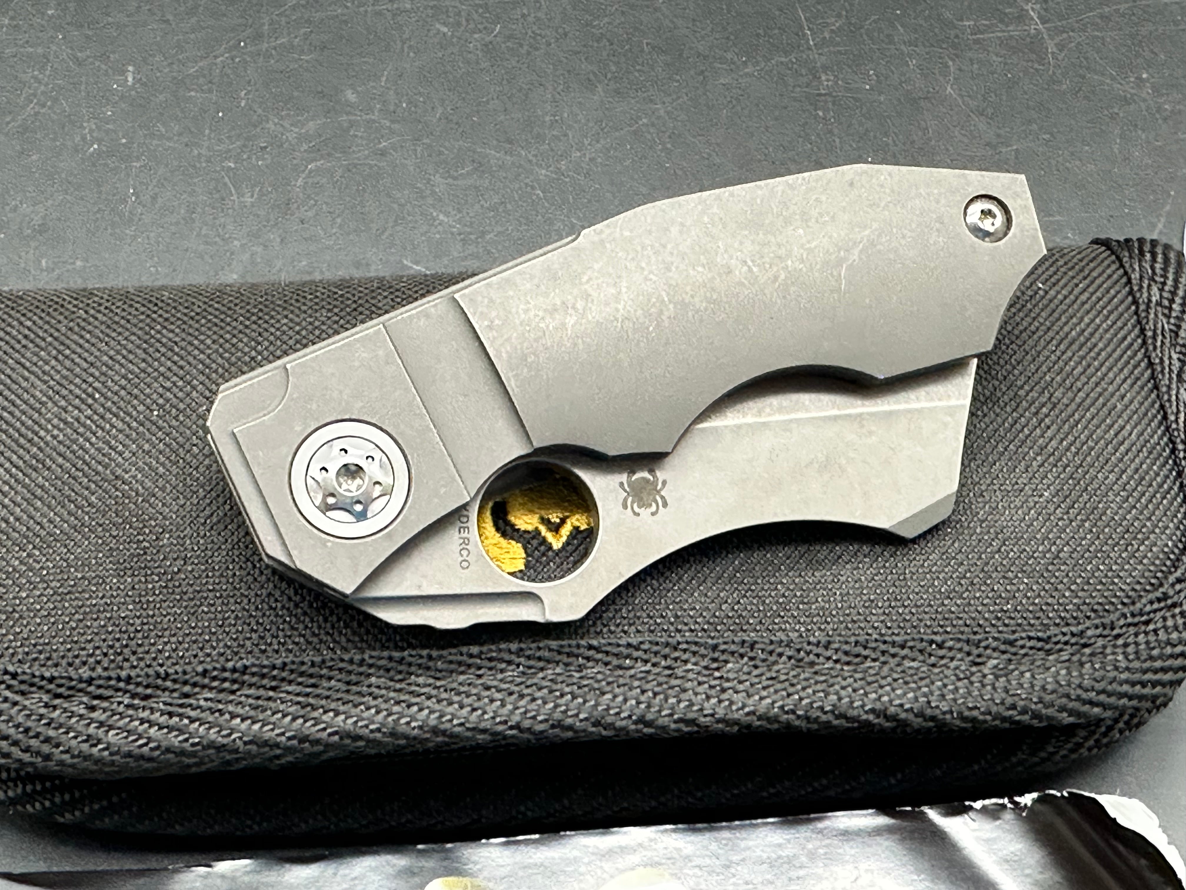 Spyderco Stovepipe - titanium handle CPM-20CV blade