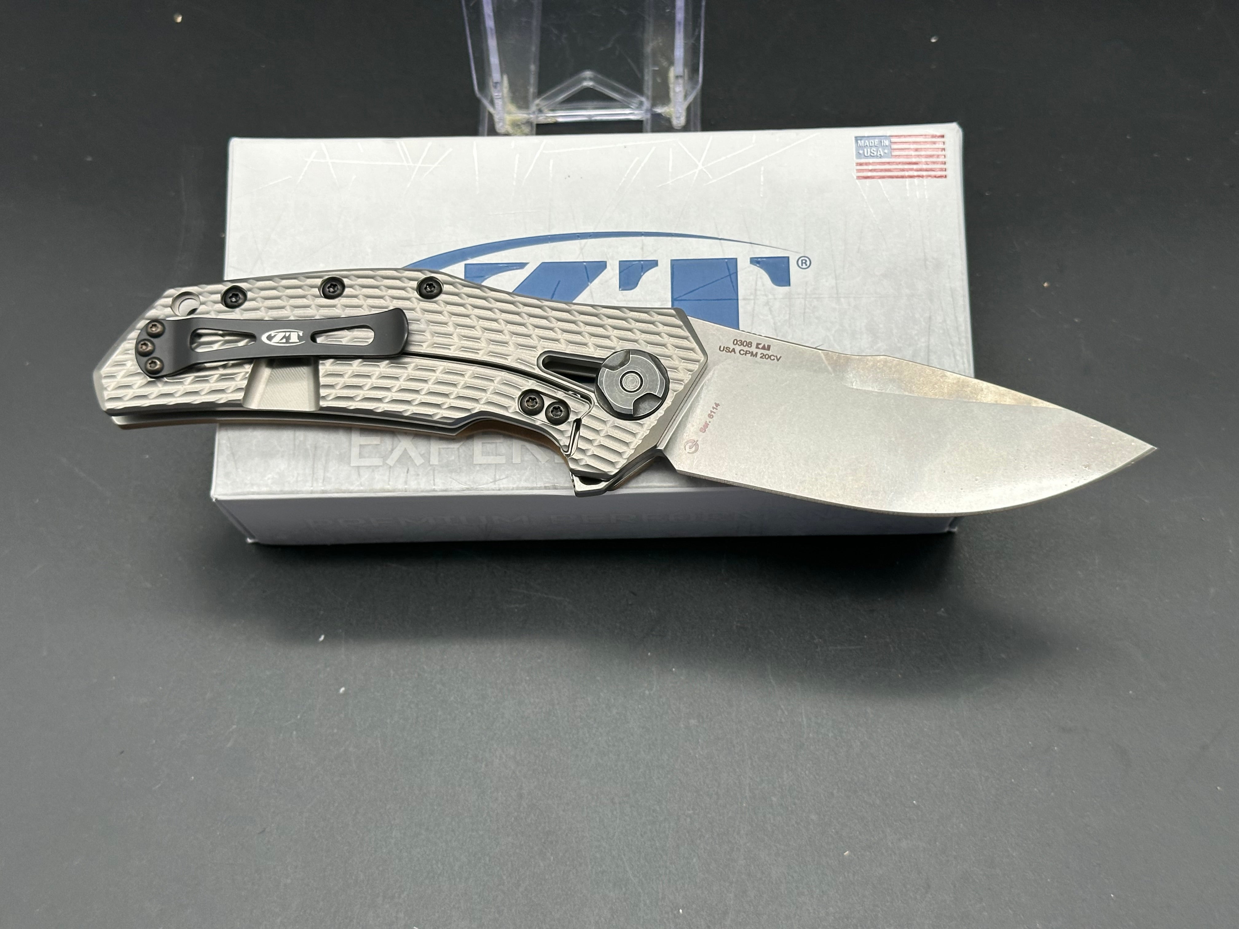 Zero Tolerance 0308 Flipper Knife Coyote G10 (3.75" Stonewash)