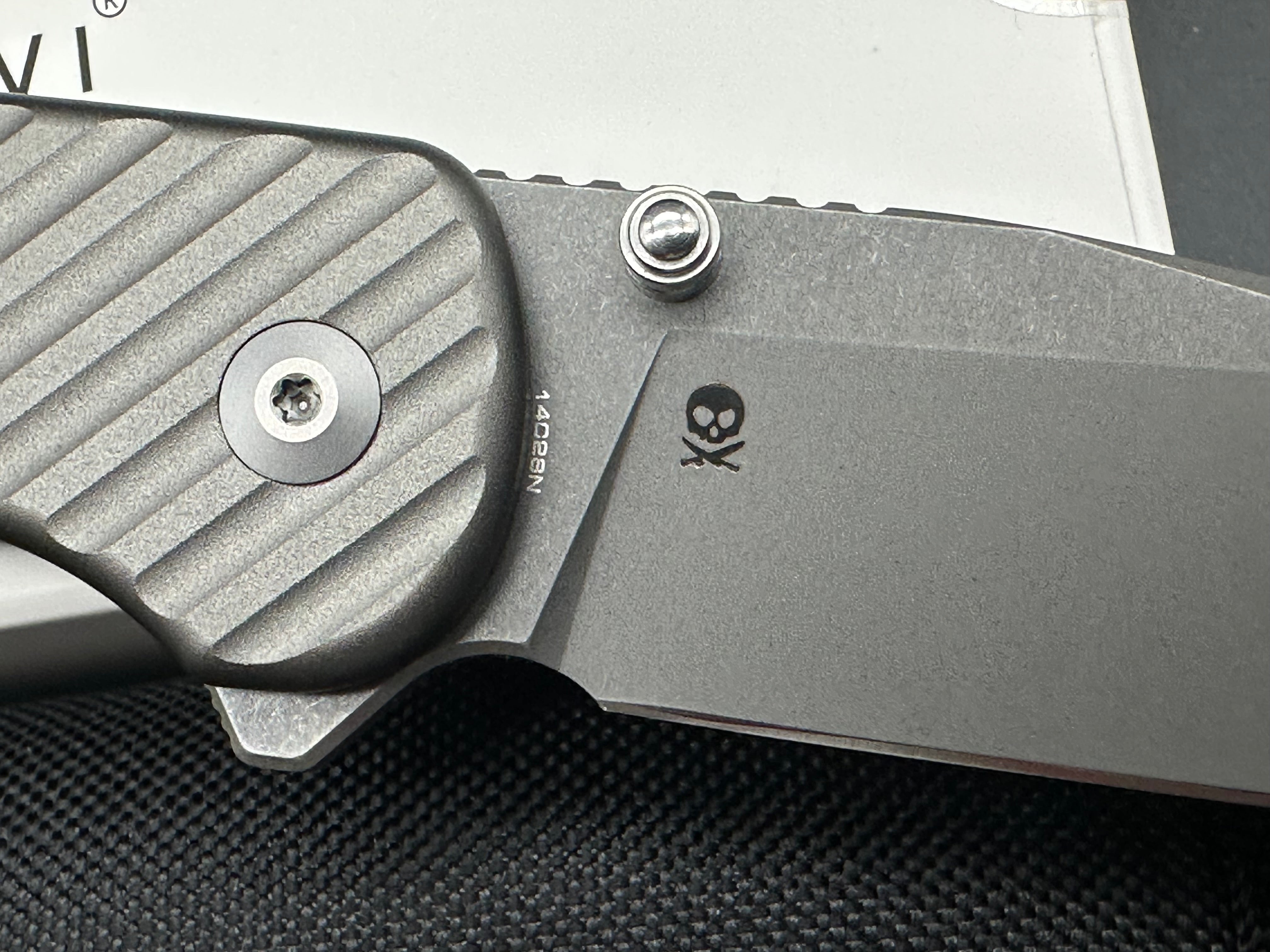 Civivi Iron Tide, 3.24" 14C28N Gray Stonewash Clip Point Blade with Gray Milled Aluminum Scales