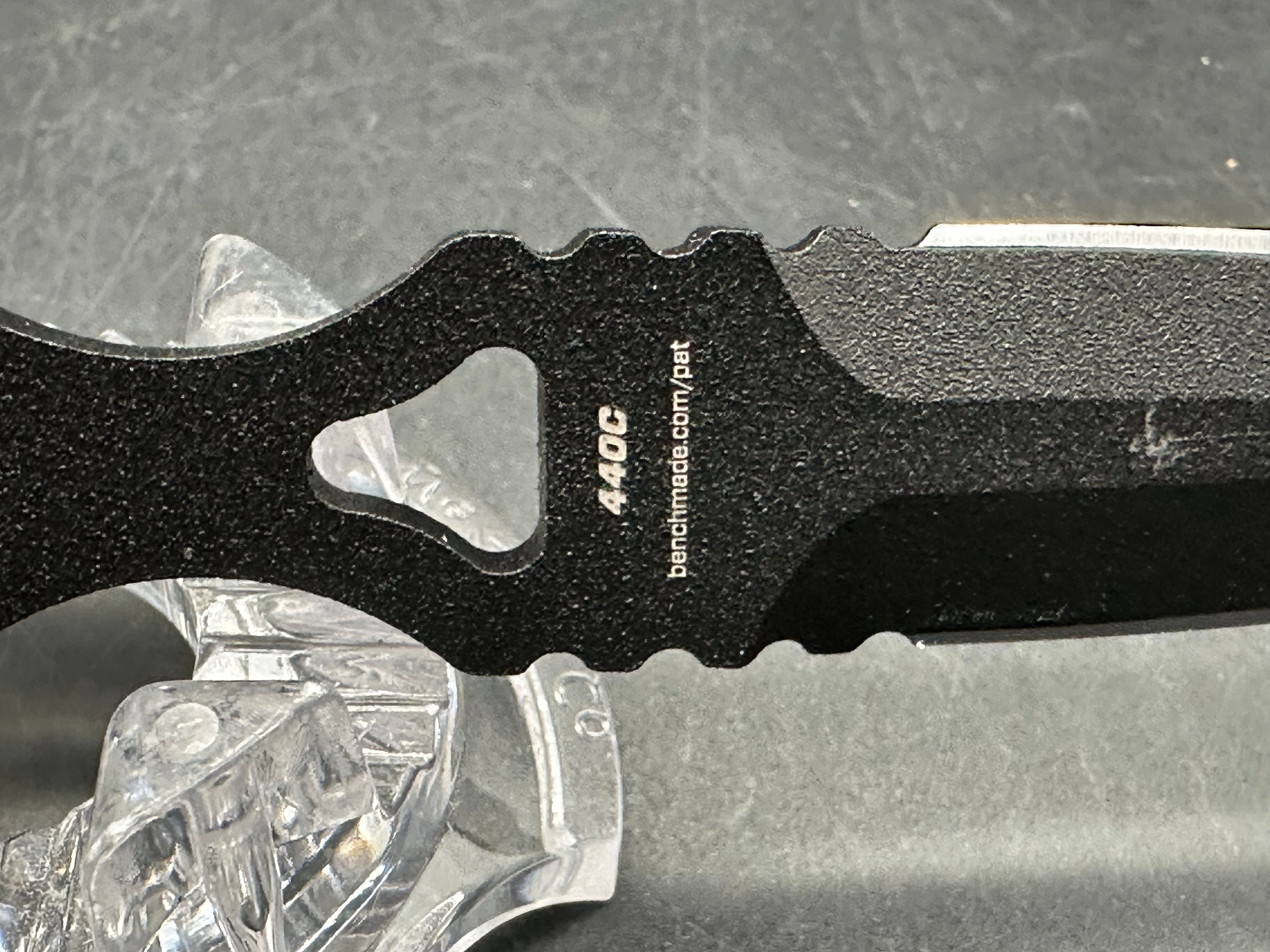 Benchmade SOCP 176BK Fixed Blade -Black Finished (3.22" DE) 440 Stainless Steel Blade