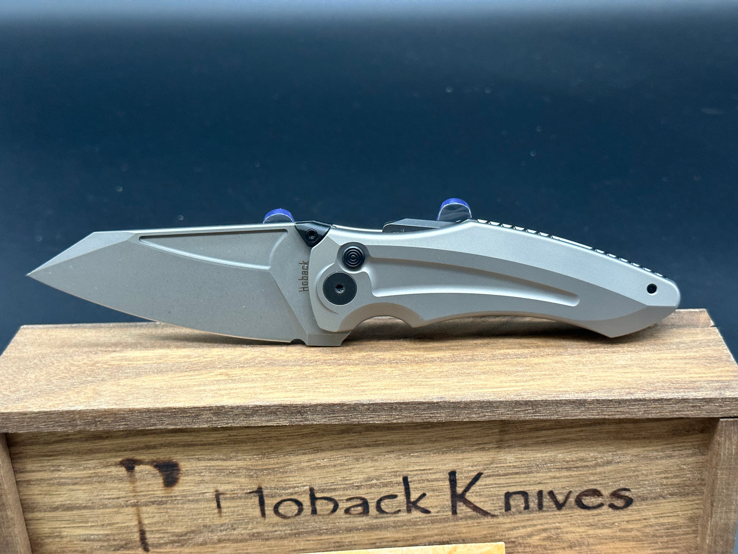 Jake Hoback Knives Sumo Button Lock Knife Titanium