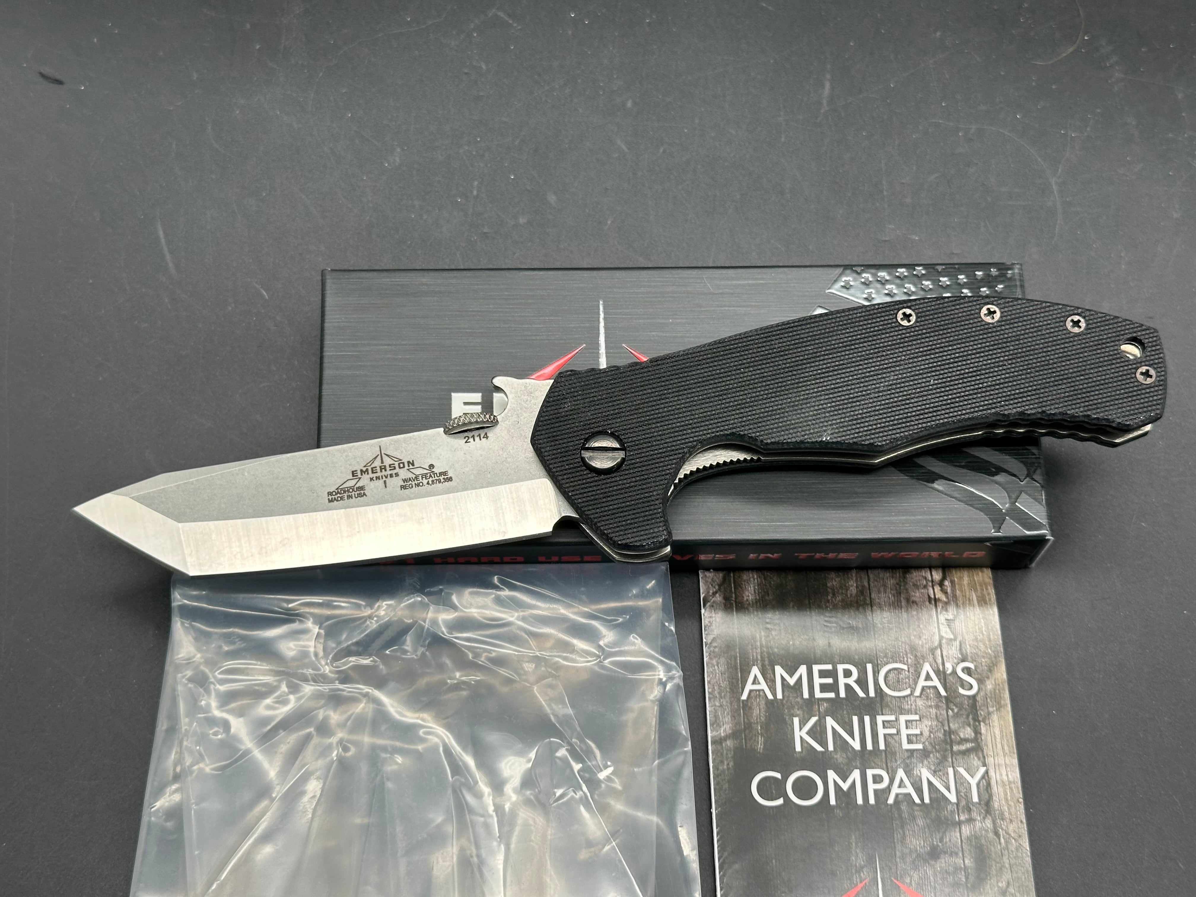 Emerson Roadhouse SF black G10 / 154CM