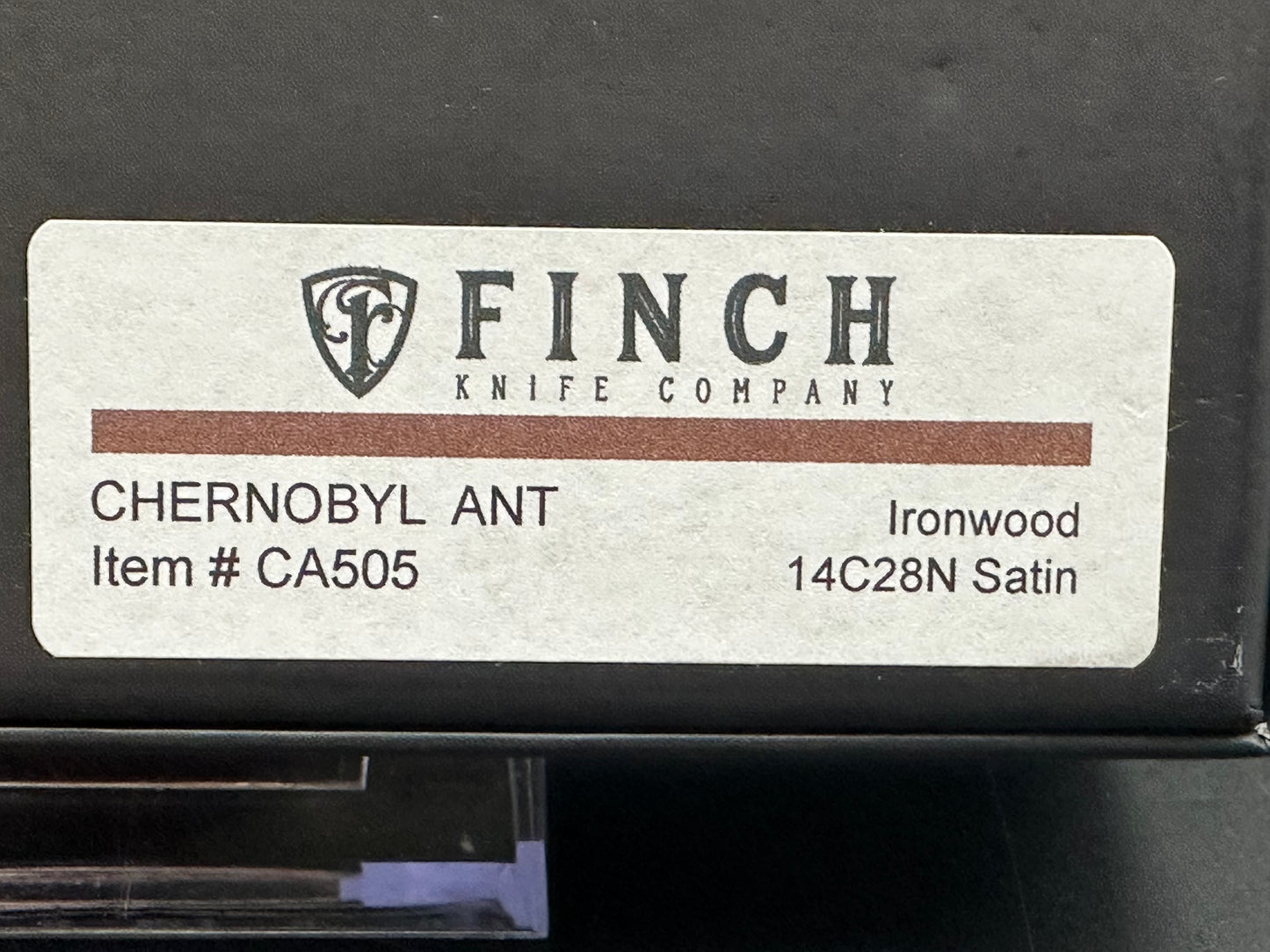 FINCH CHERNOBYL ANT IRONWOOD