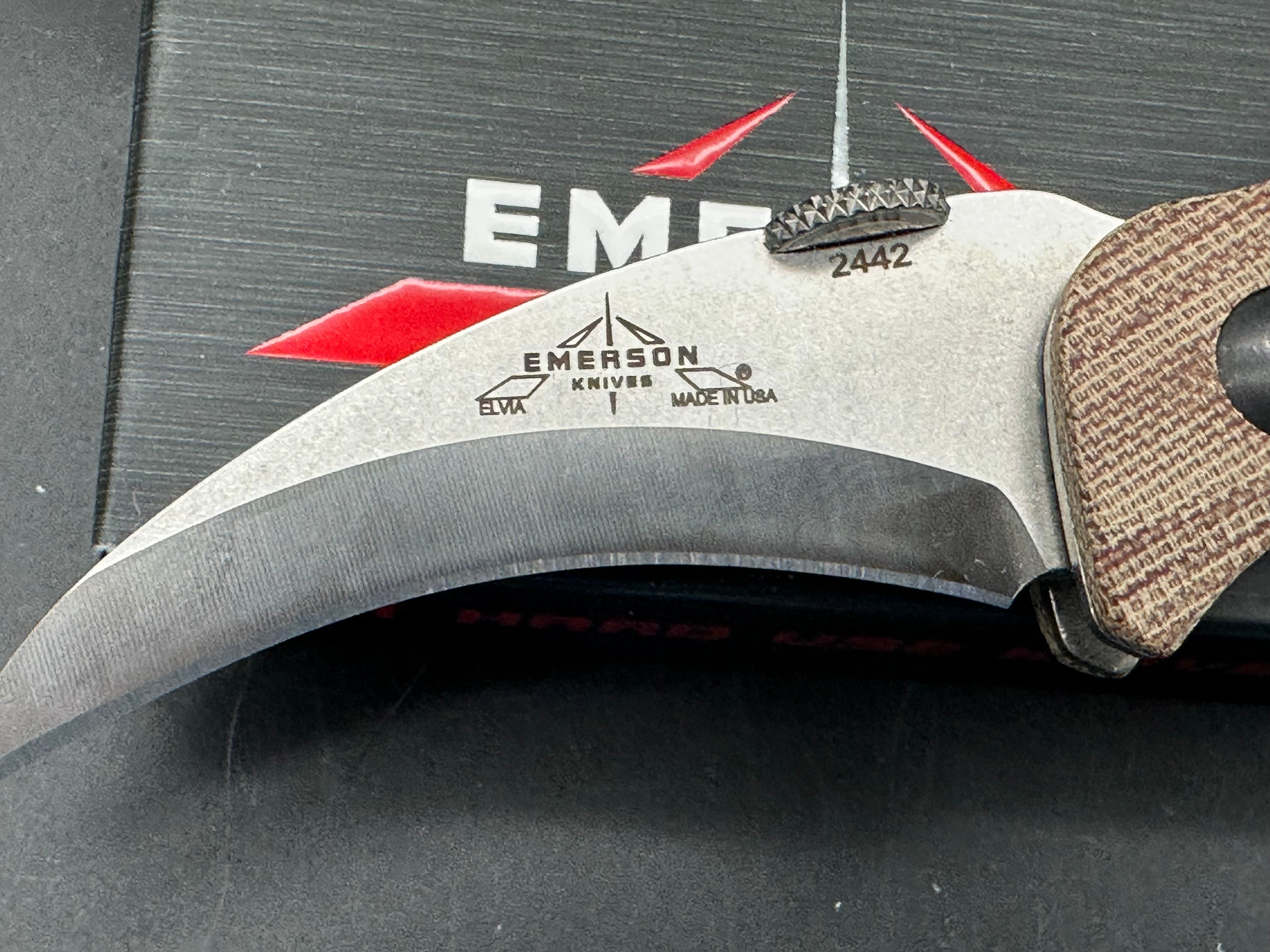 Emerson Elvia with Pete Gray Monster Thumbdisk, and Lynch  deep carry pocket Clip