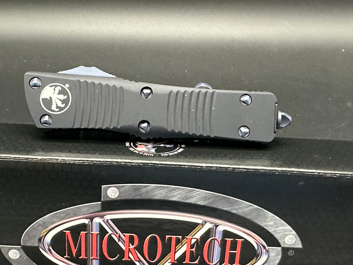 Microtech Signature Series Troodon in Drop Point Damascus